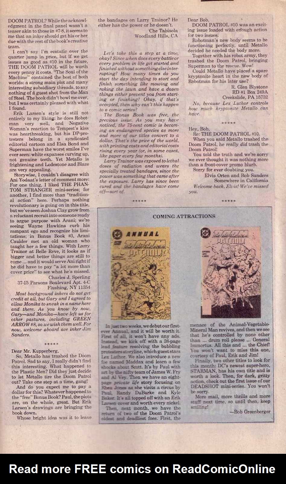 Read online Doom Patrol (1987) comic -  Issue #14 - 26