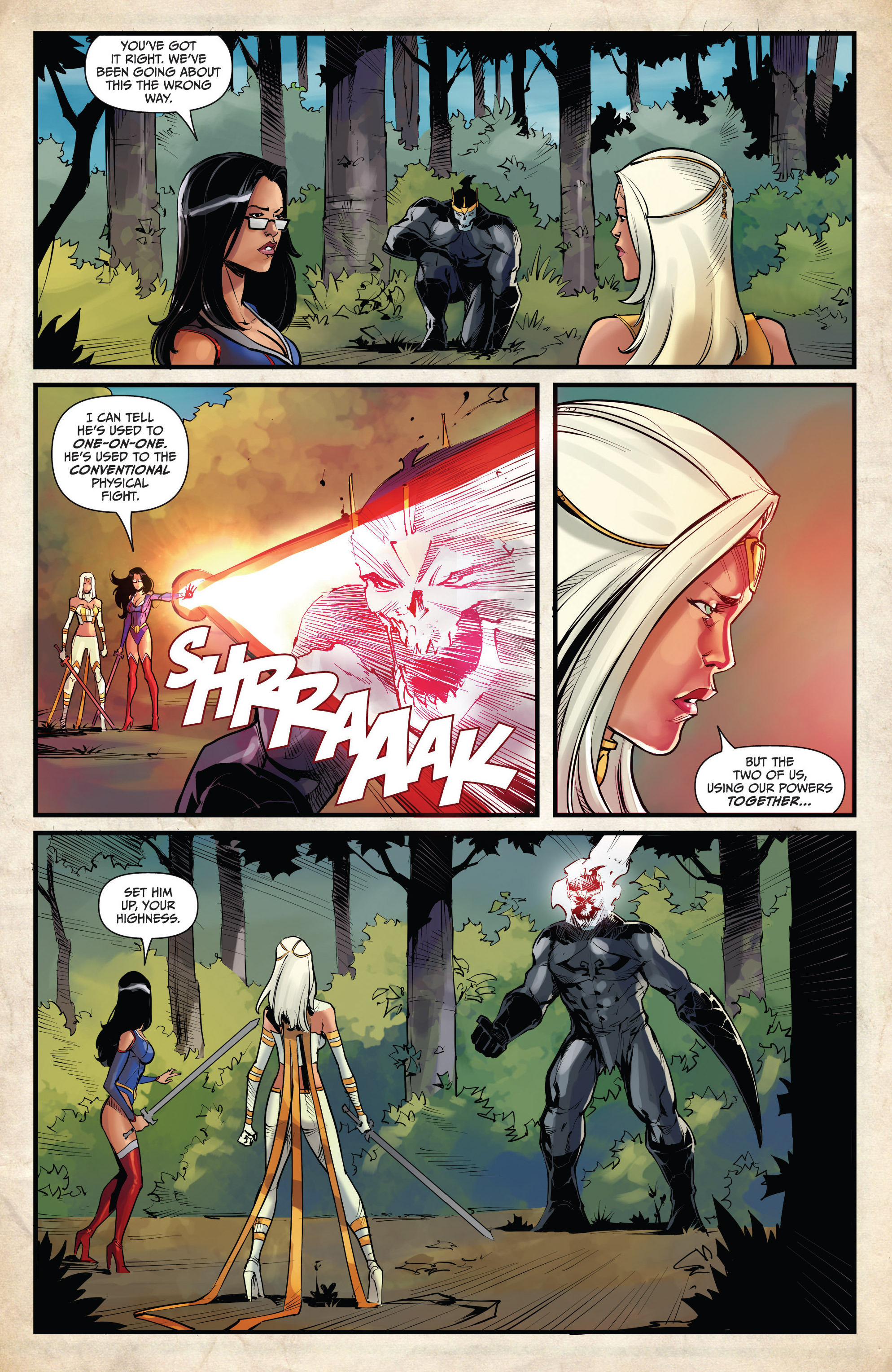 Read online Grimm Fairy Tales vs. Wonderland comic -  Issue #4 - 16