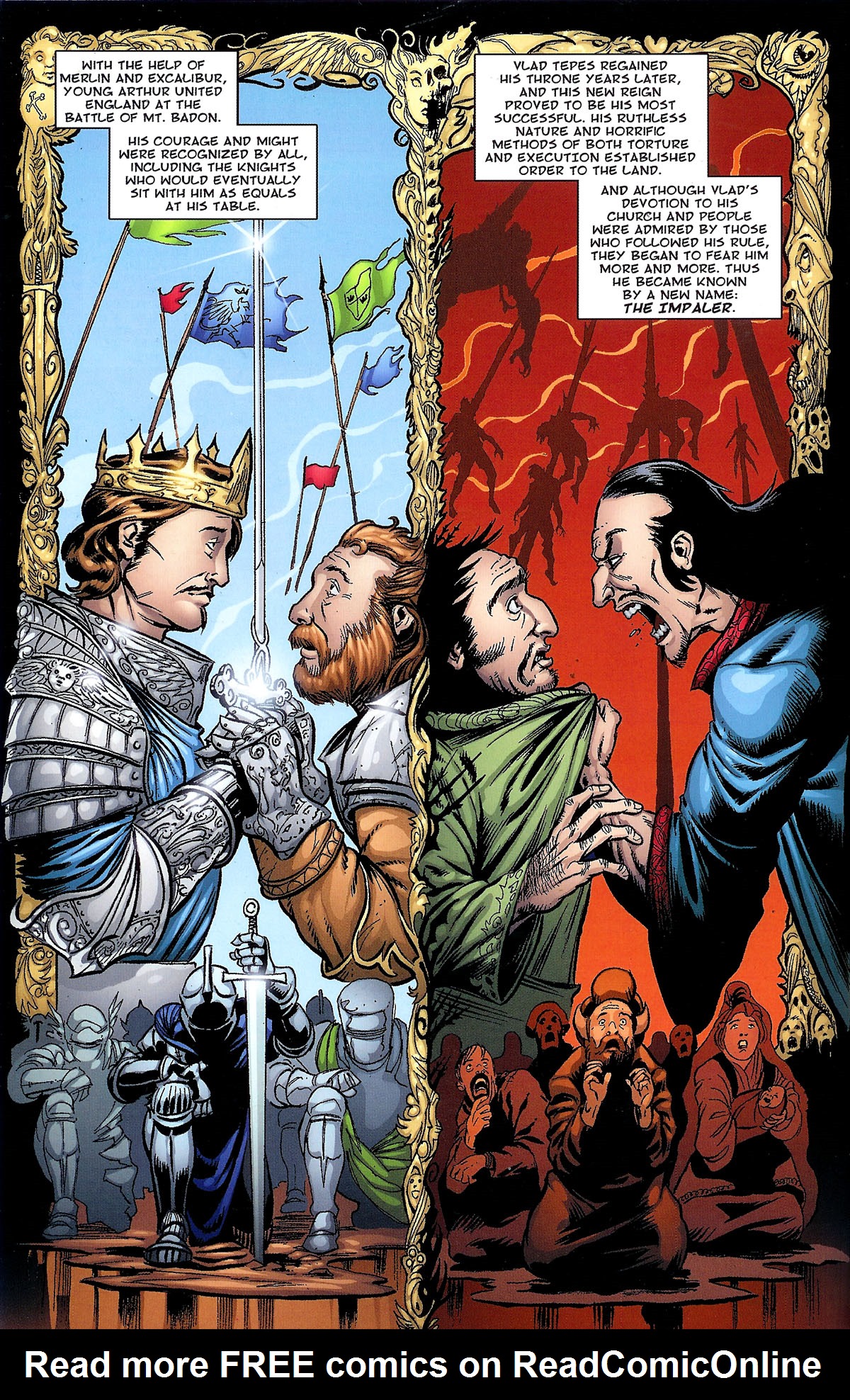 Read online Dracula vs King Arthur comic -  Issue #1 - 4