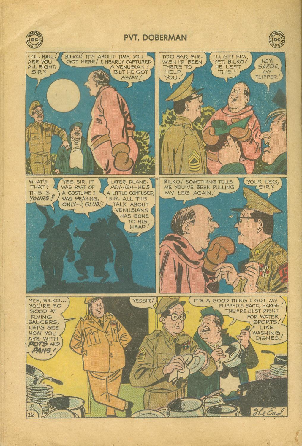 Read online Sgt. Bilko's Pvt. Doberman comic -  Issue #10 - 32