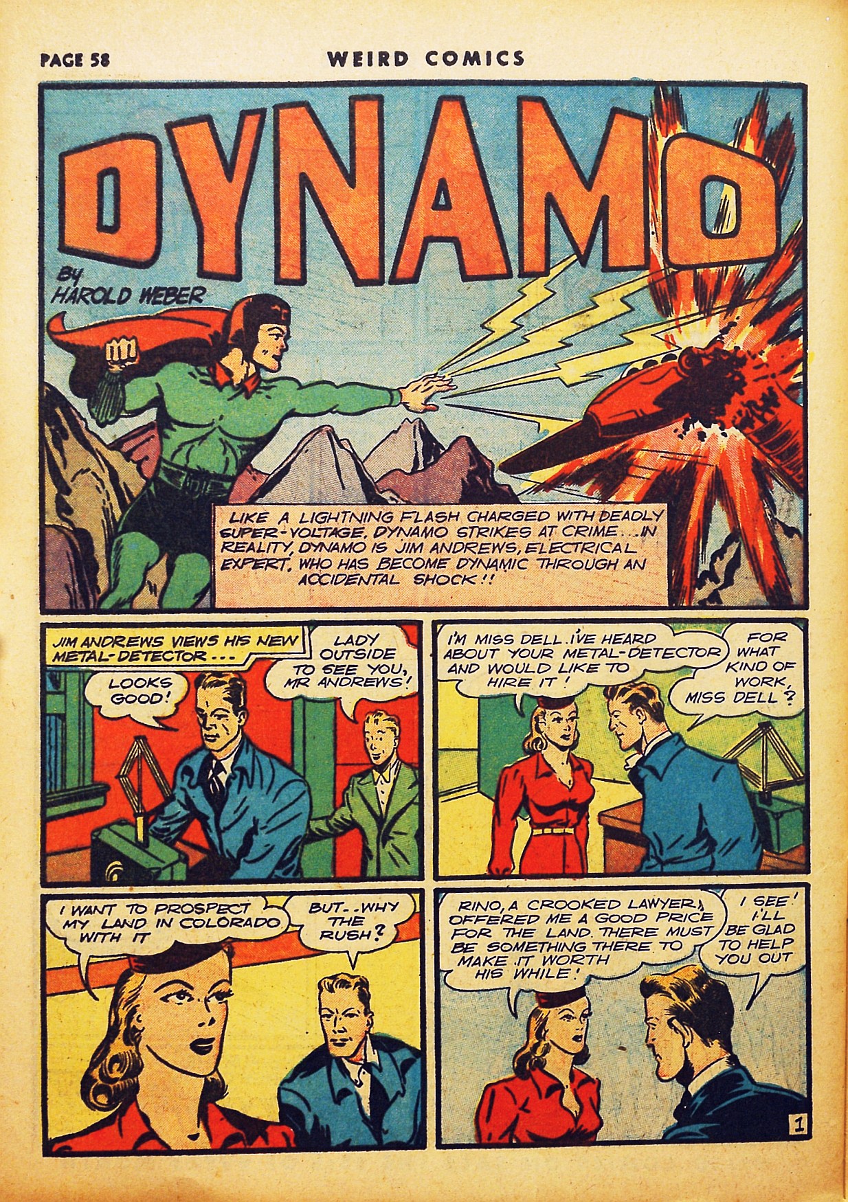 Read online Weird Comics comic -  Issue #12 - 59