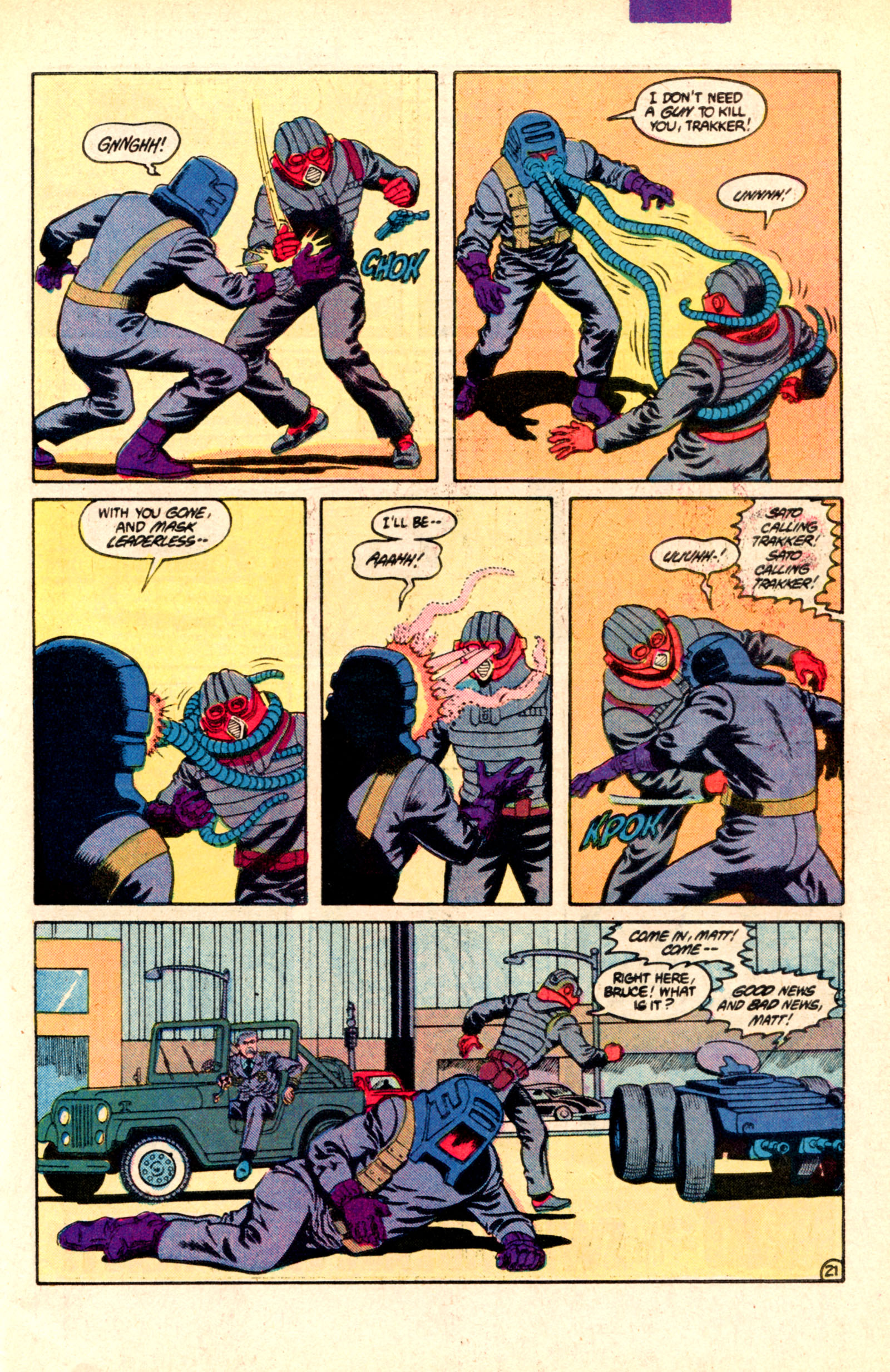 Read online MASK (1987) comic -  Issue #2 - 31