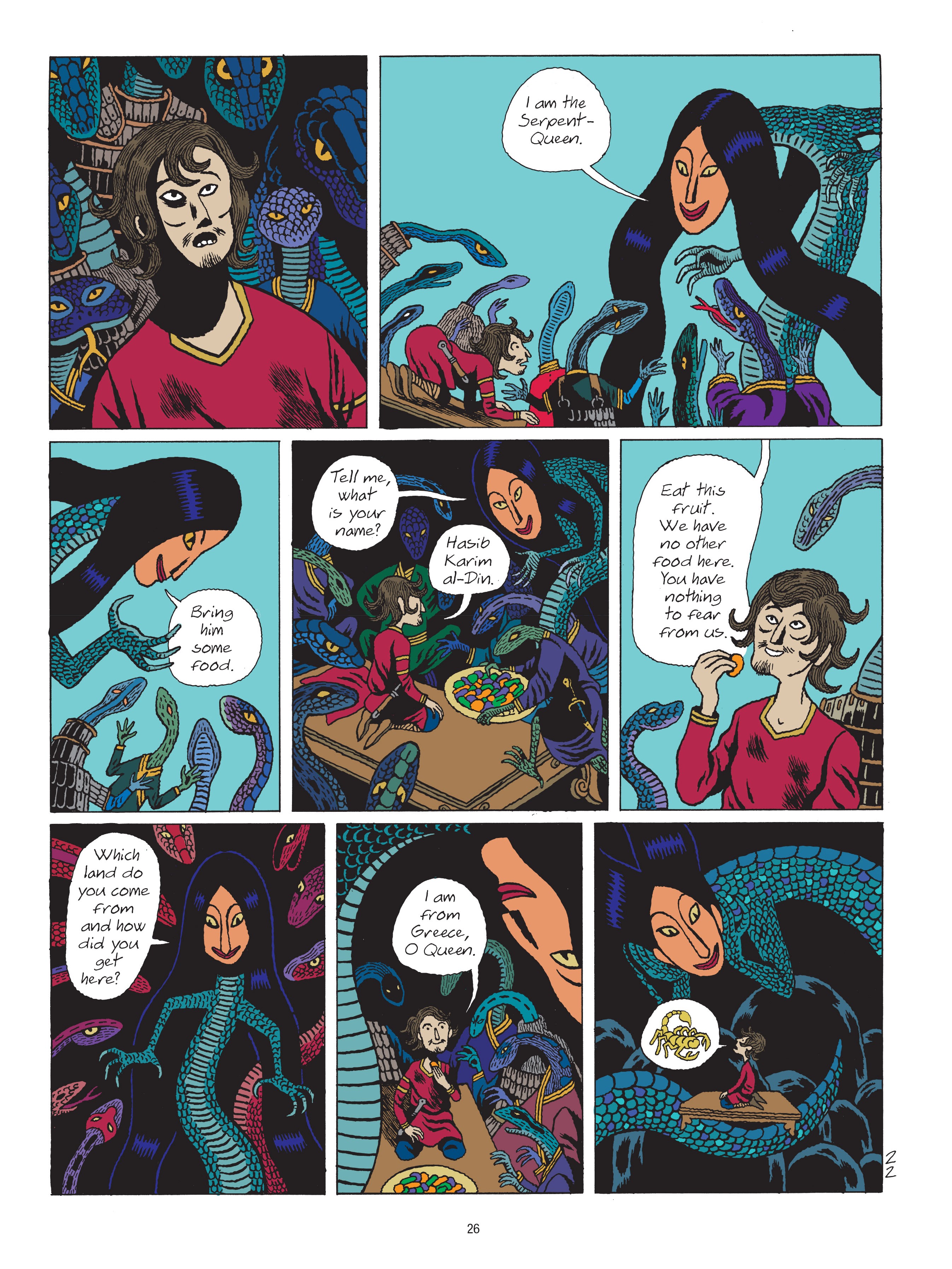 Read online A Tale of a Thousand and One Nights: HASIB & the Queen of Serpents comic -  Issue # TPB - 26