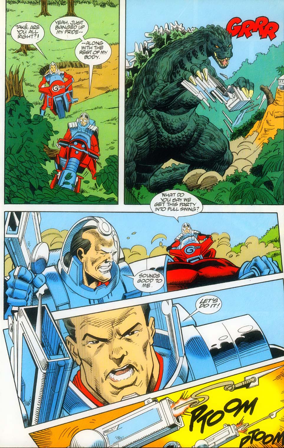 Read online Godzilla (1995) comic -  Issue #14 - 15