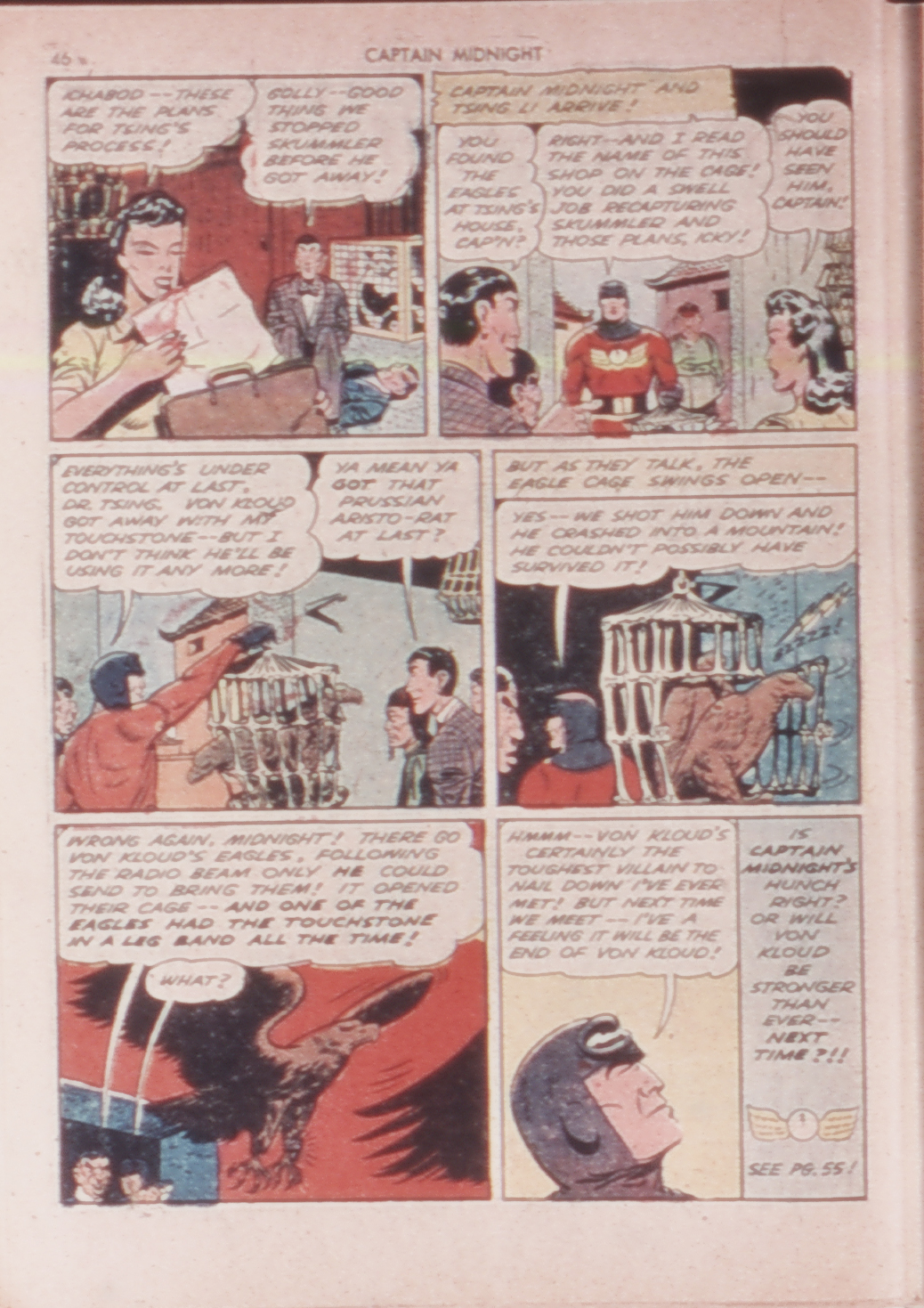 Read online Captain Midnight (1942) comic -  Issue #14 - 44