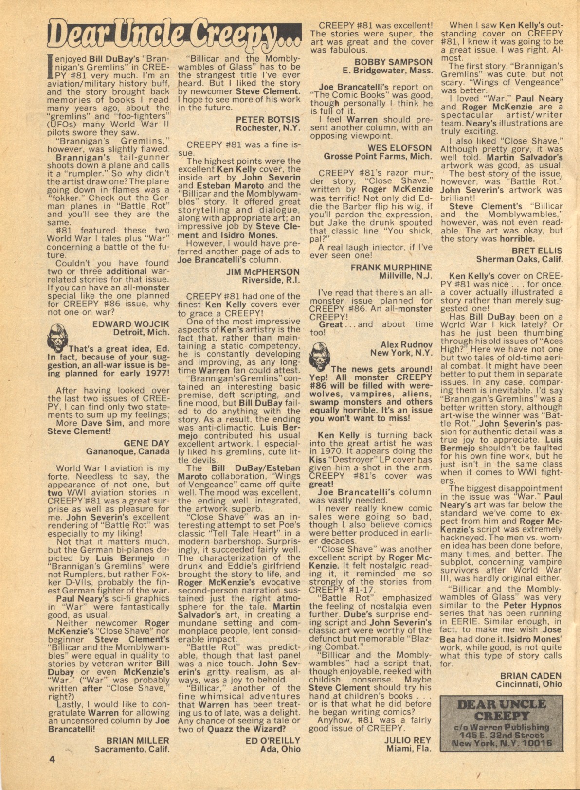 Read online Creepy (1964) comic -  Issue #84 - 4