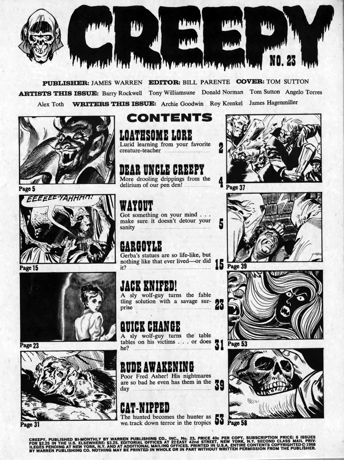 Read online Creepy (1964) comic -  Issue #23 - 3