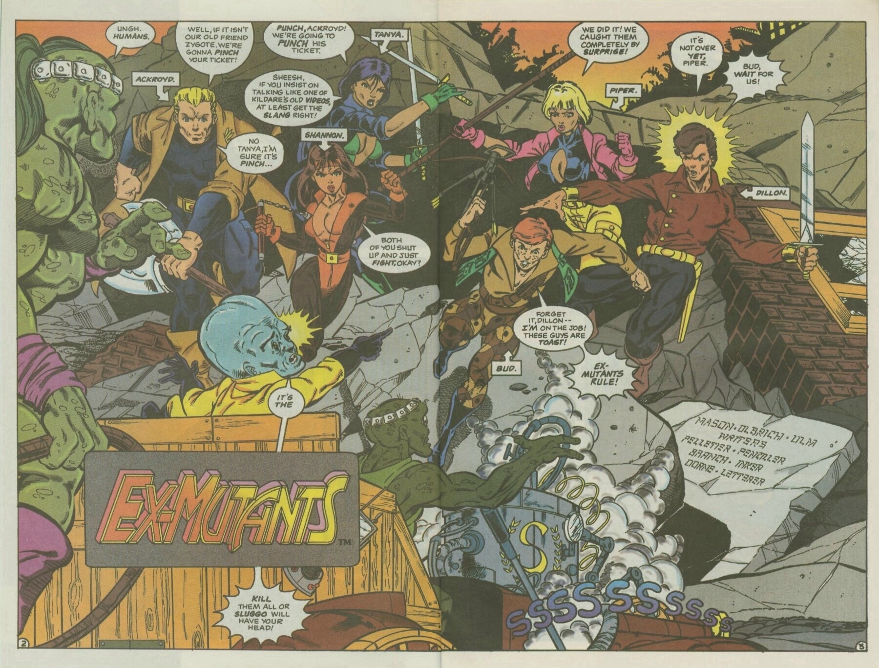 Read online Ex-Mutants comic -  Issue #1 - 4