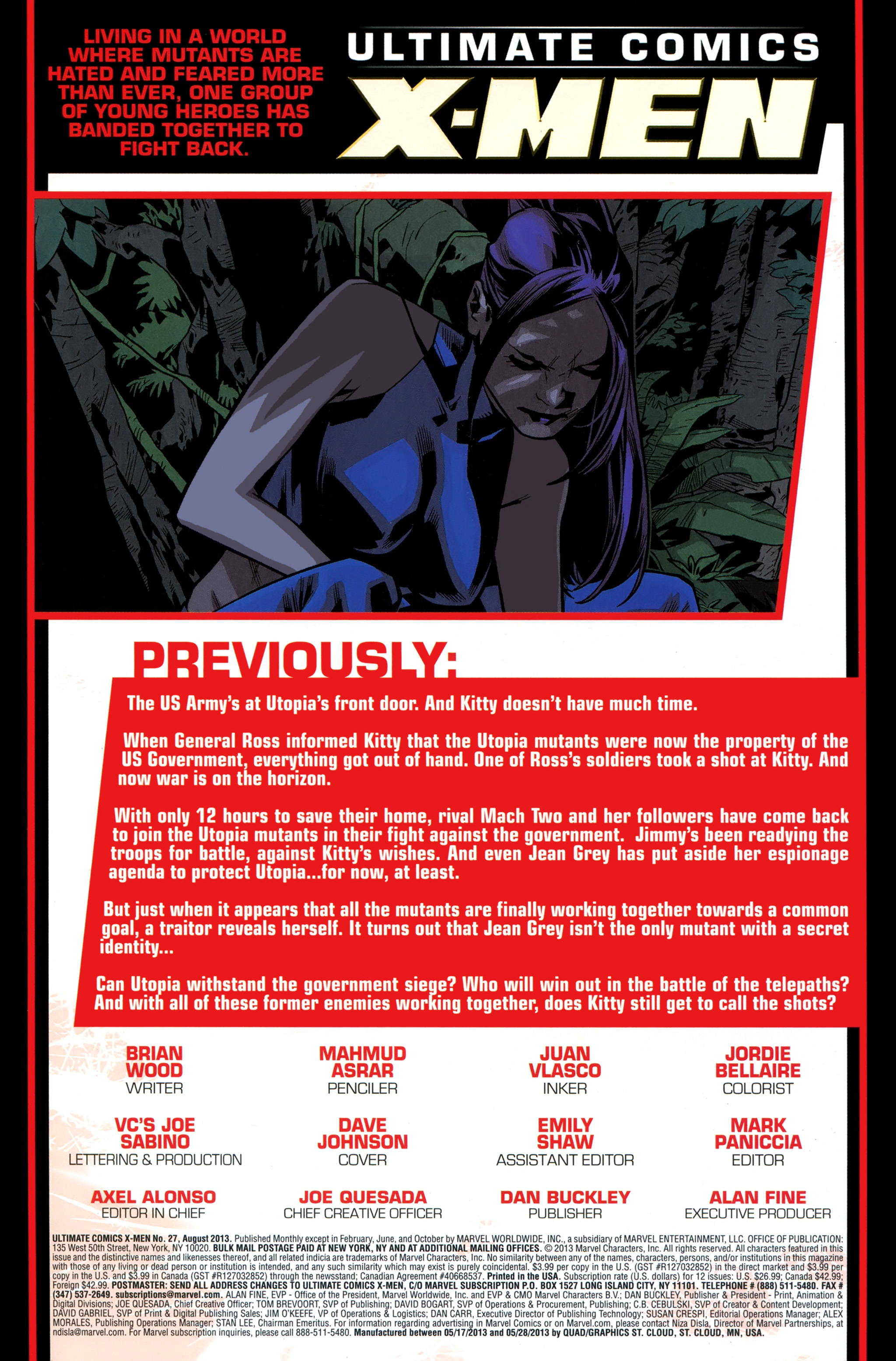 Read online Ultimate Comics X-Men comic -  Issue #27 - 2