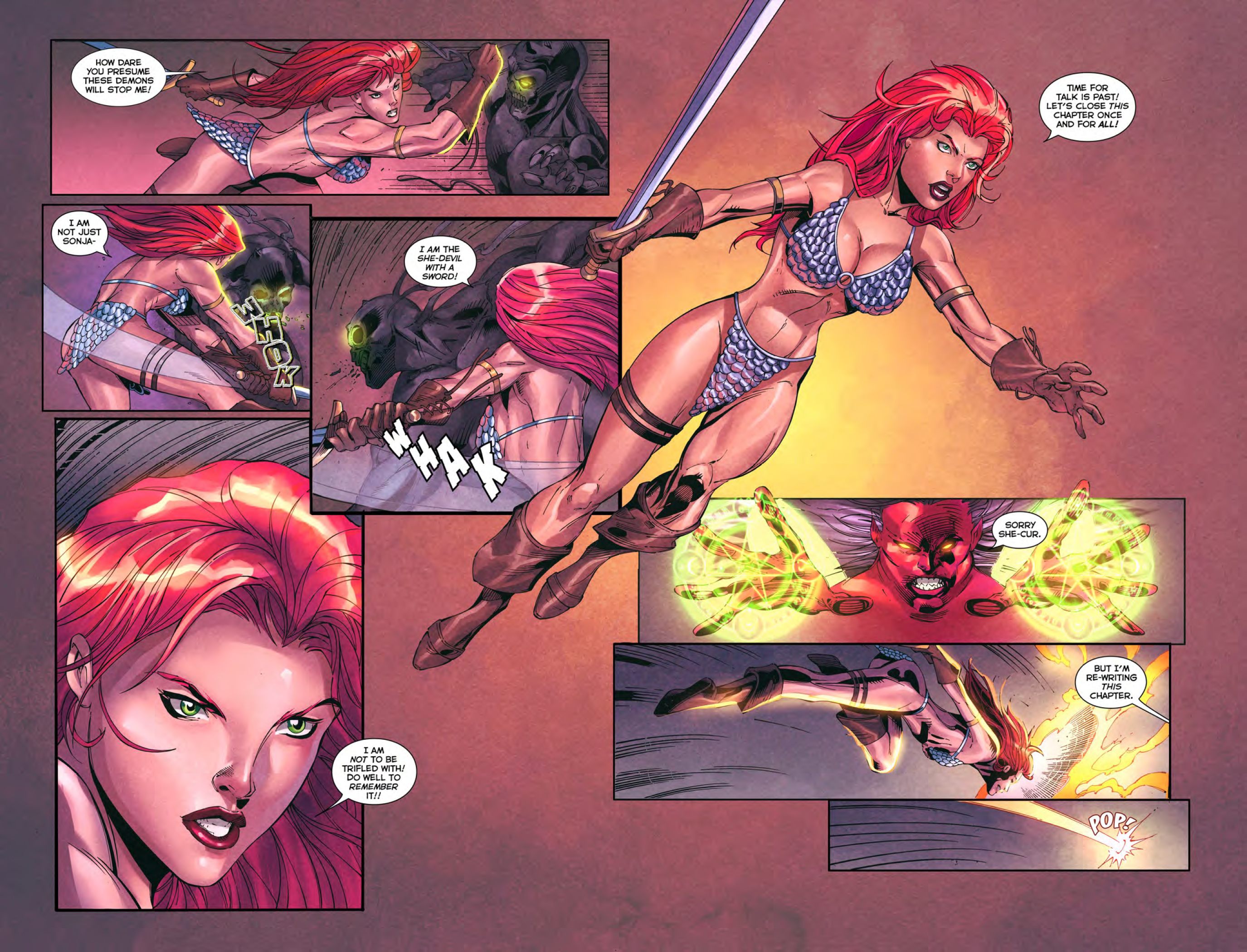 Read online Red Sonja: Battle Fairy and the Yeti comic -  Issue # Full - 5