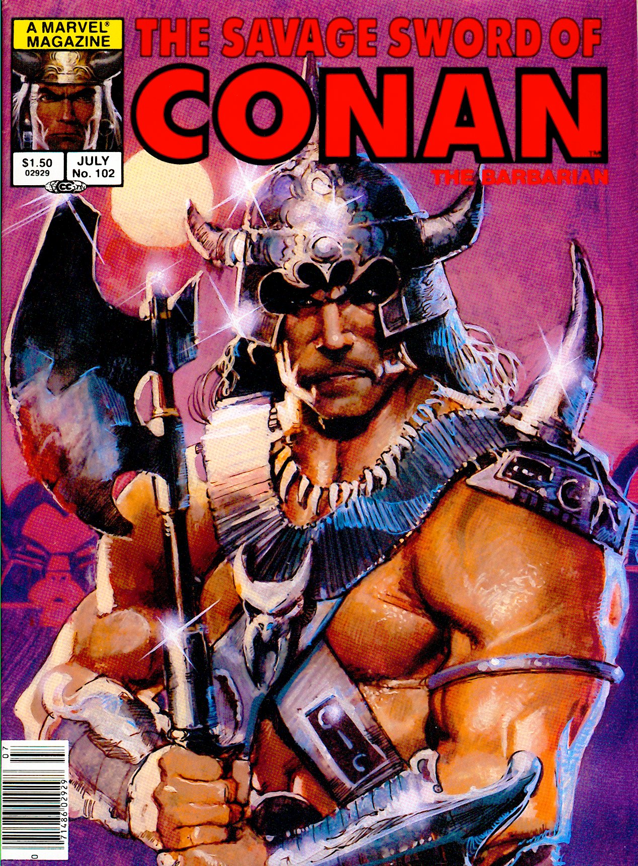 Read online The Savage Sword Of Conan comic -  Issue #102 - 1