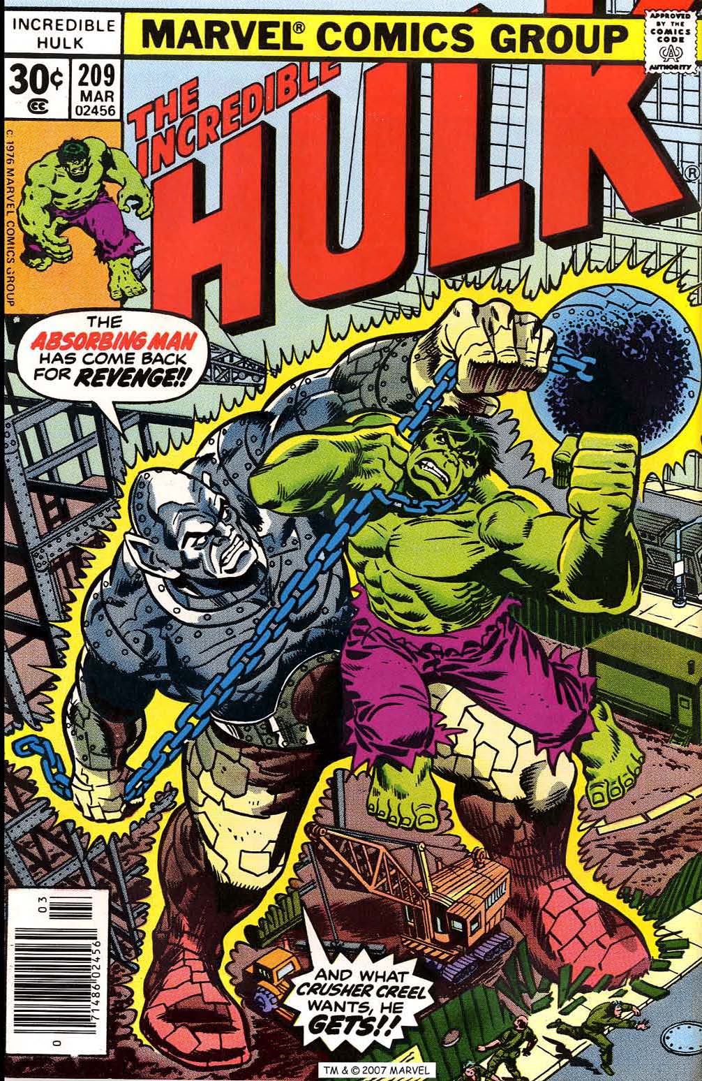Read online The Incredible Hulk (1968) comic -  Issue #209 - 1