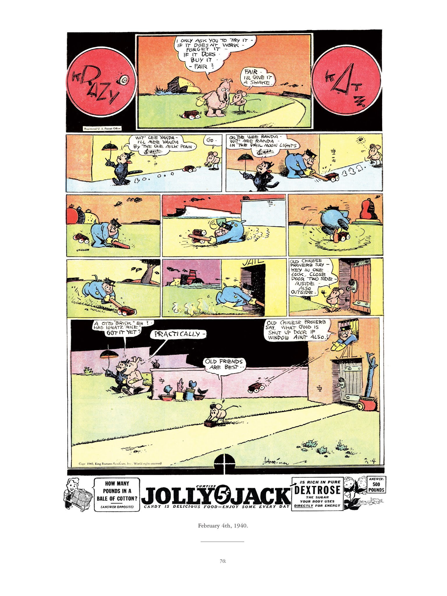 Read online Krazy & Ignatz comic -  Issue # TPB 11 - 70