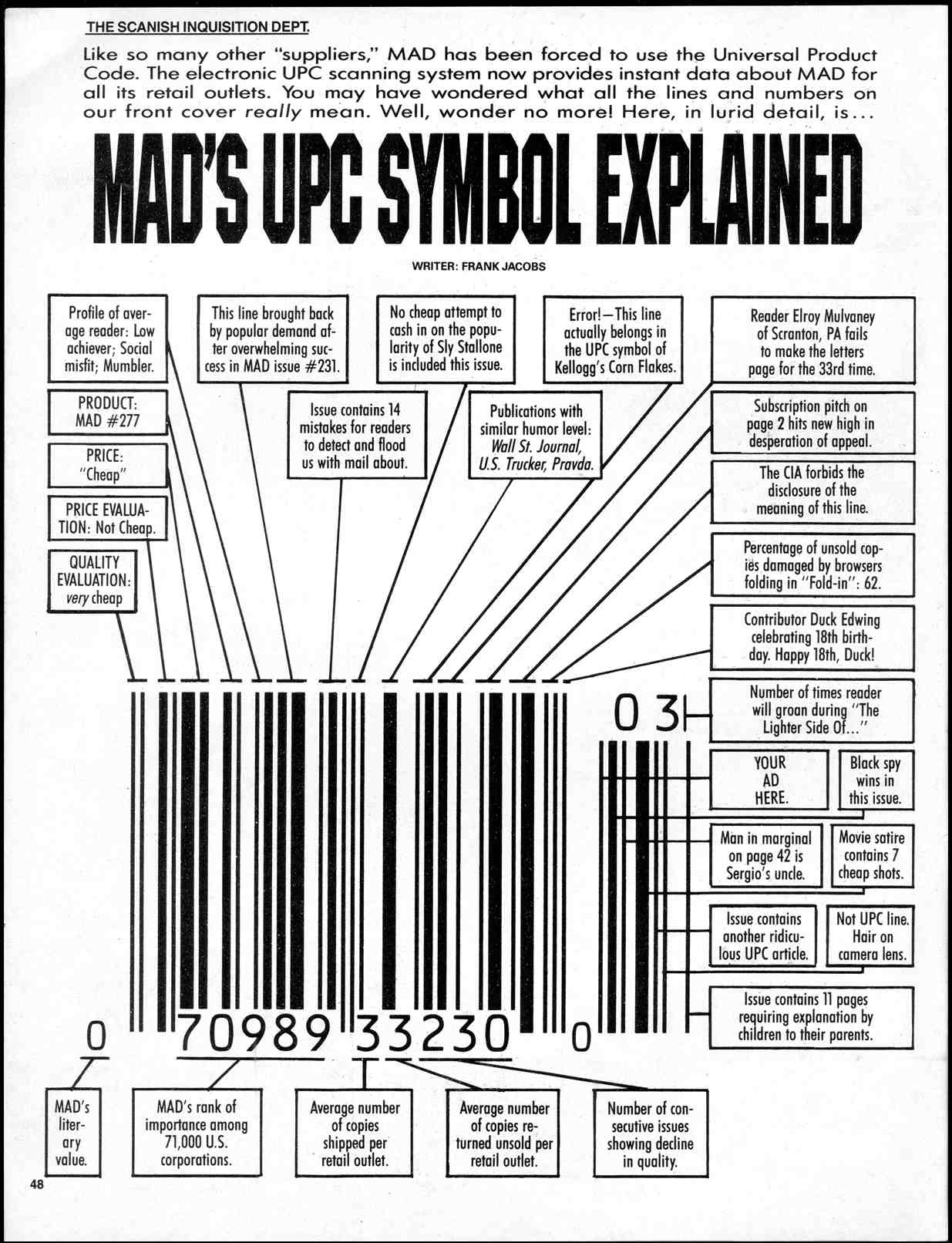 Read online MAD comic -  Issue #277 - 50