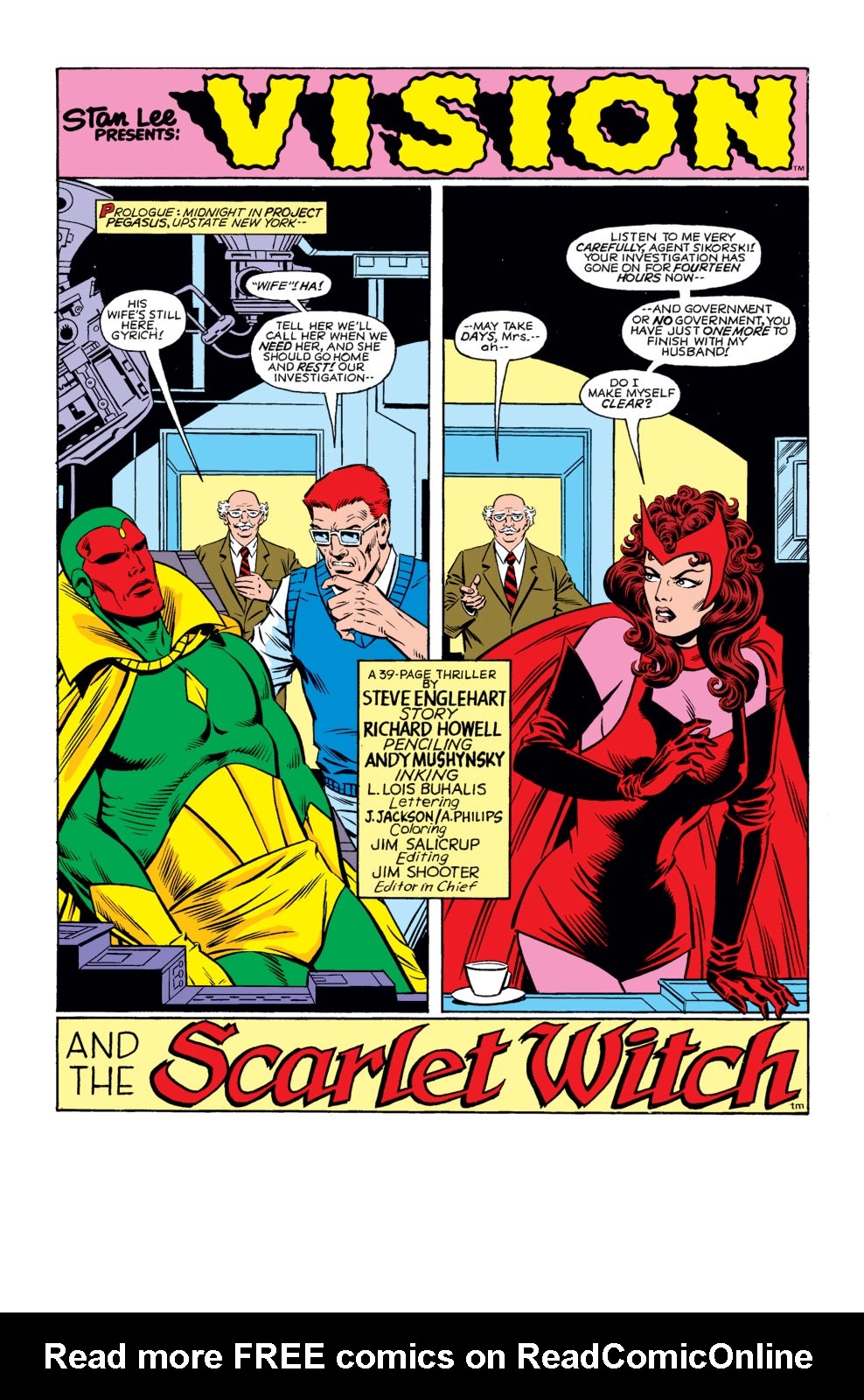 Read online The Vision and the Scarlet Witch (1985) comic -  Issue #1 - 2