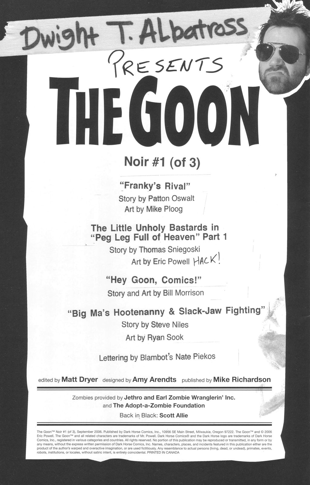 Read online The Goon Noir comic -  Issue #1 - 2