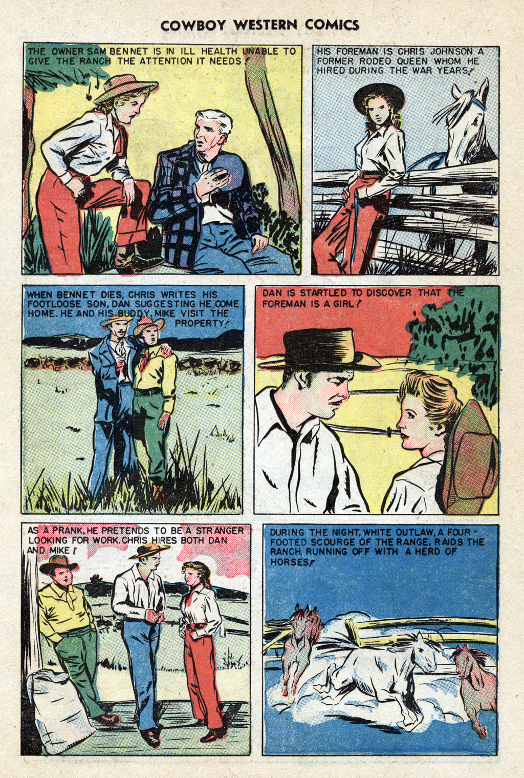 Read online Cowboy Western Comics (1948) comic -  Issue #25 - 22