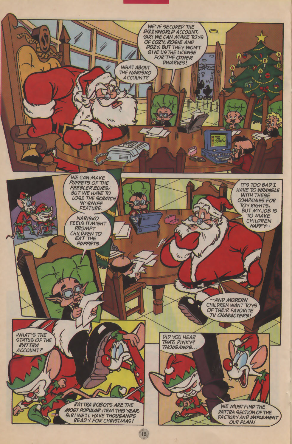 Read online Pinky and The Brain Christmas Special comic -  Issue # Full - 15