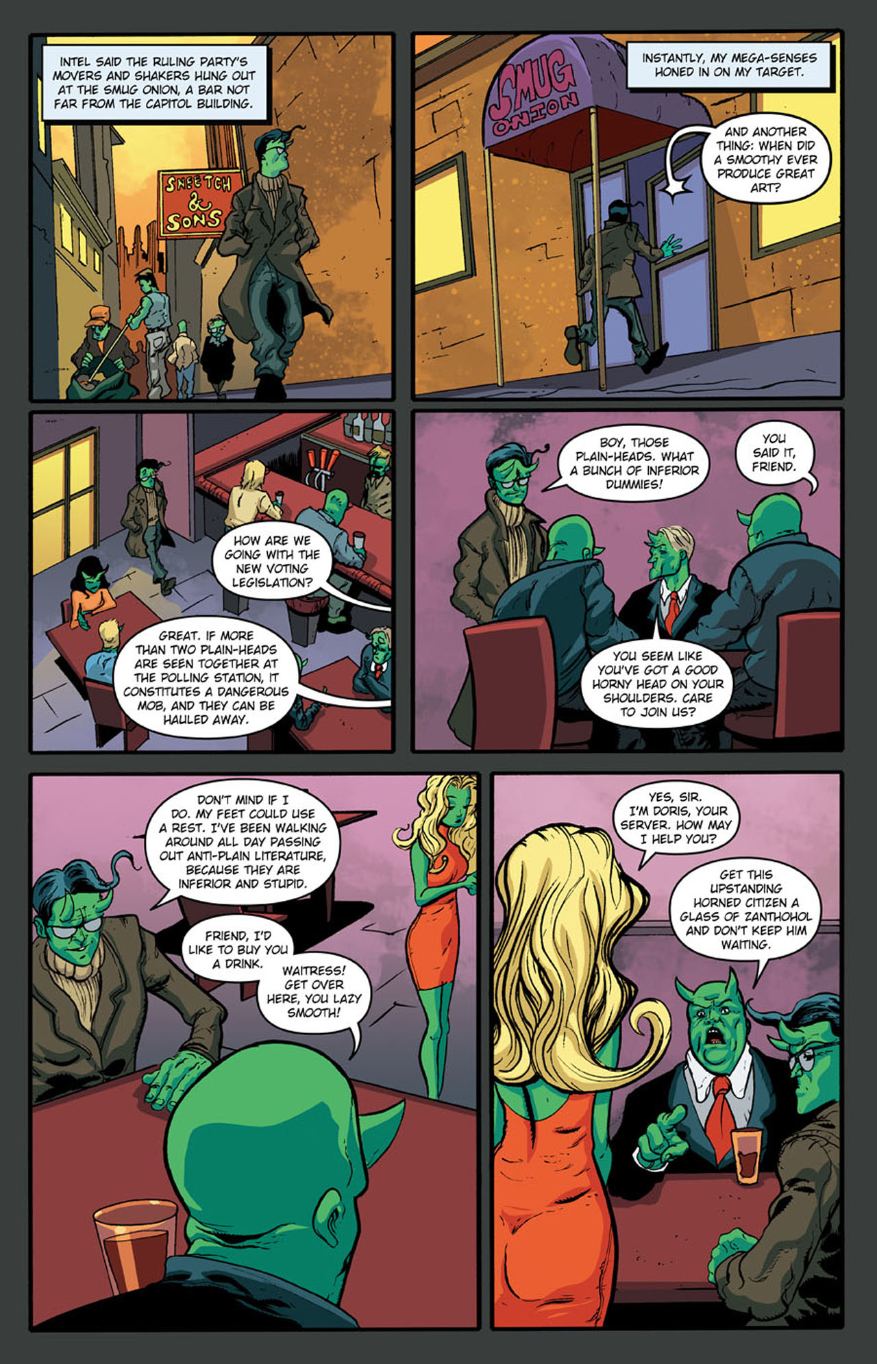 Read online Stephen Colbert's Tek Jansen comic -  Issue #1 - 24