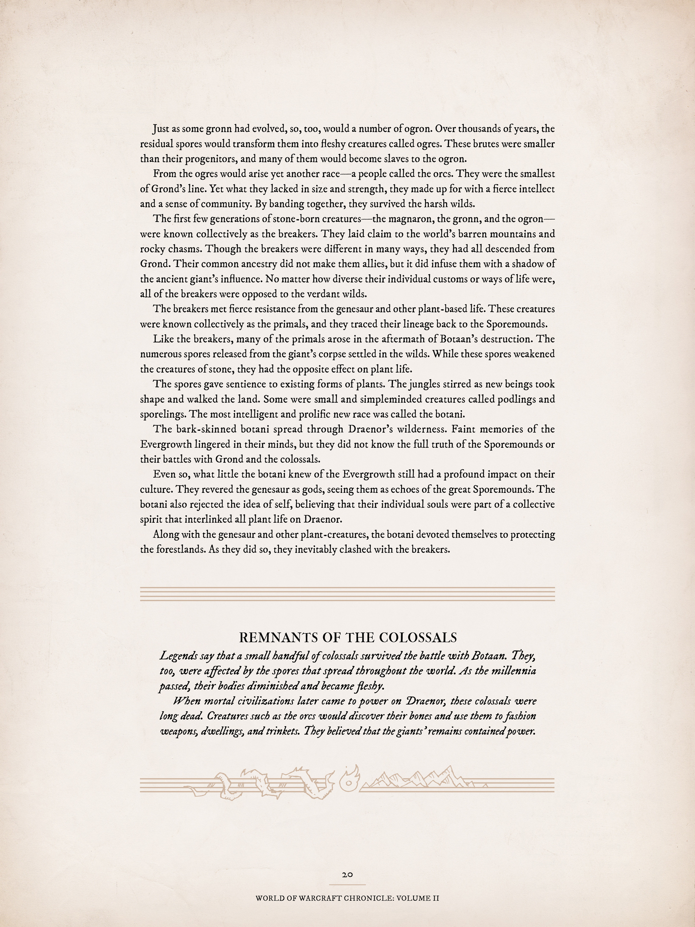 Read online World of Warcraft Chronicle Vol. 2 comic -  Issue # Full - 23