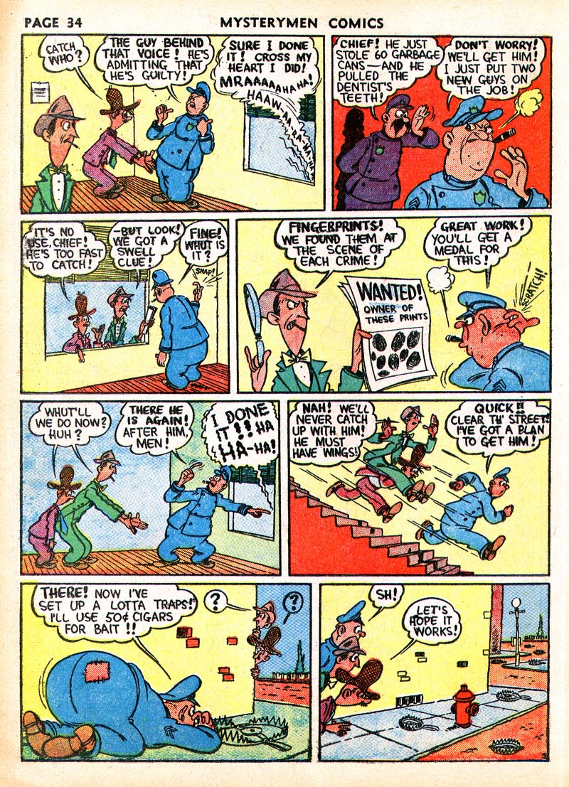 Read online Mystery Men Comics comic -  Issue #4 - 36
