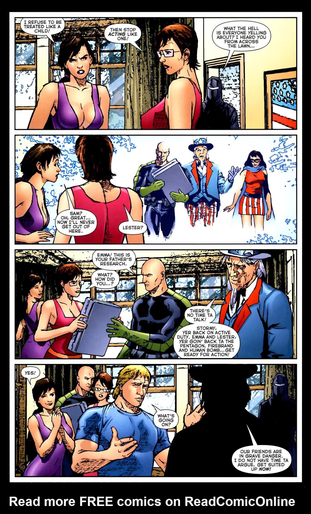Read online Uncle Sam and the Freedom Fighters (2007) comic -  Issue #4 - 15