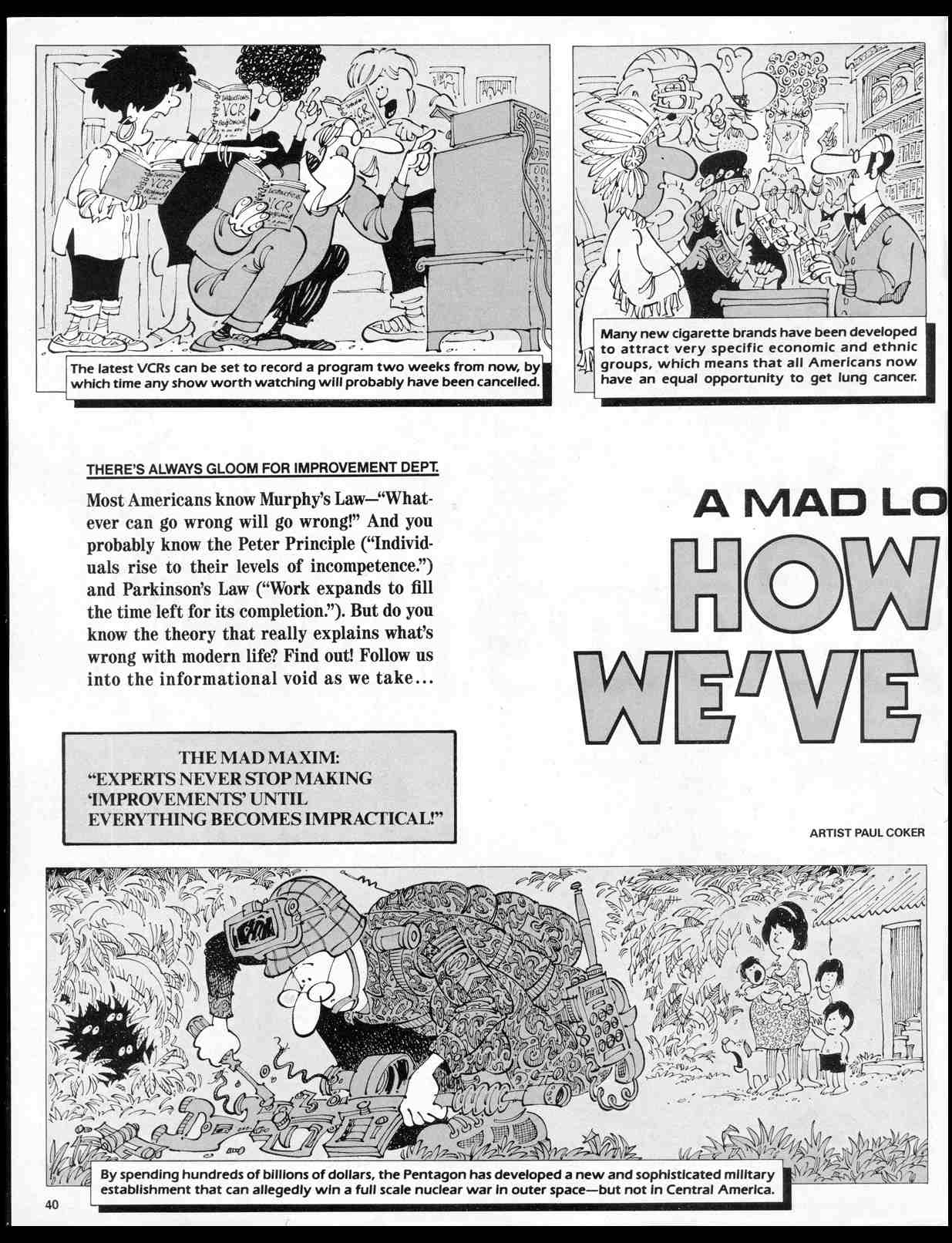 Read online MAD comic -  Issue #302 - 43