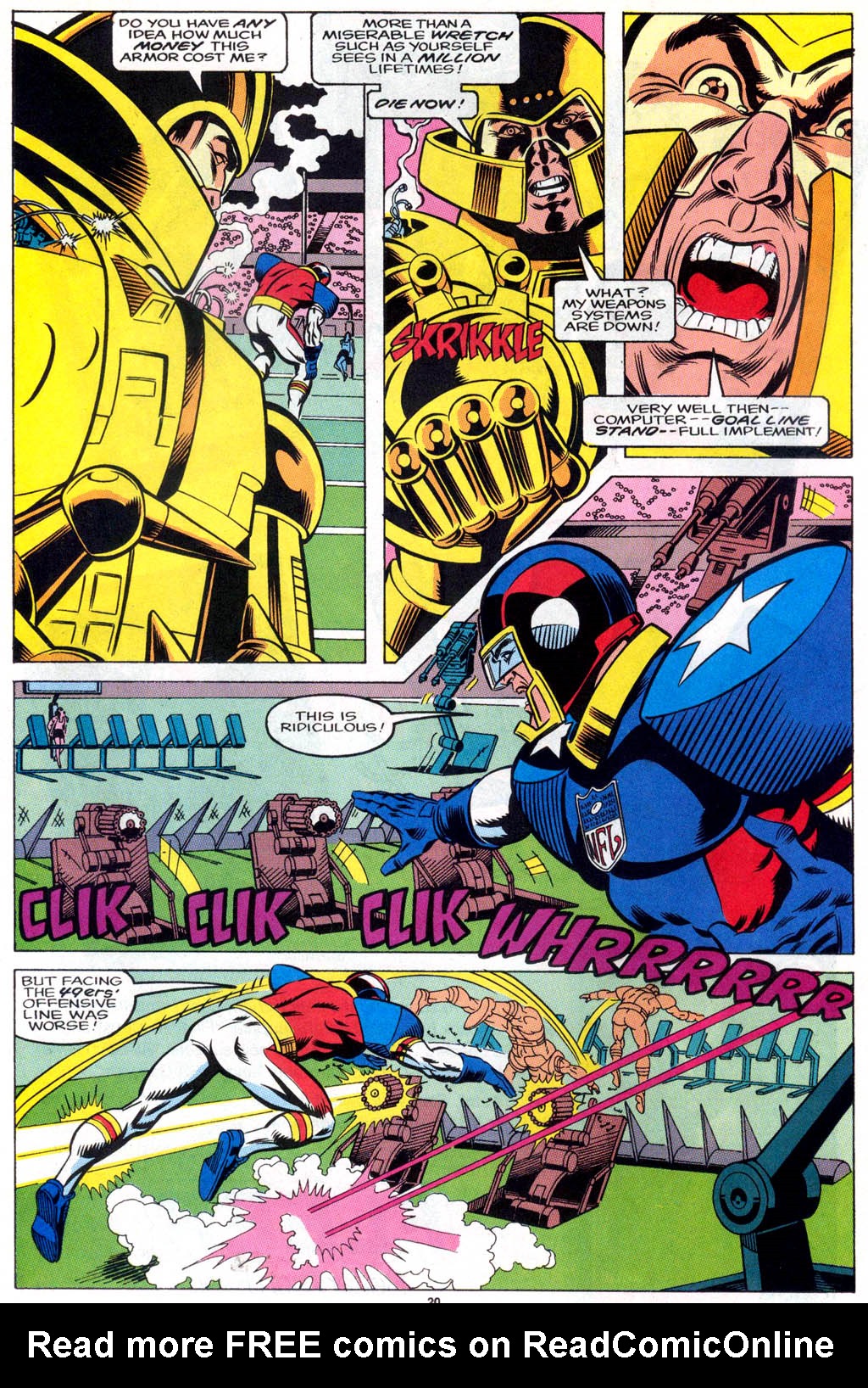 Read online NFL SuperPro comic -  Issue #4 - 16