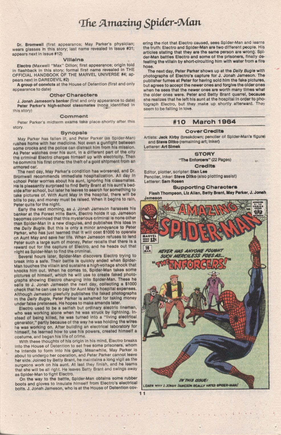 Read online The Official Marvel Index to The Amazing Spider-Man comic -  Issue #1 - 13