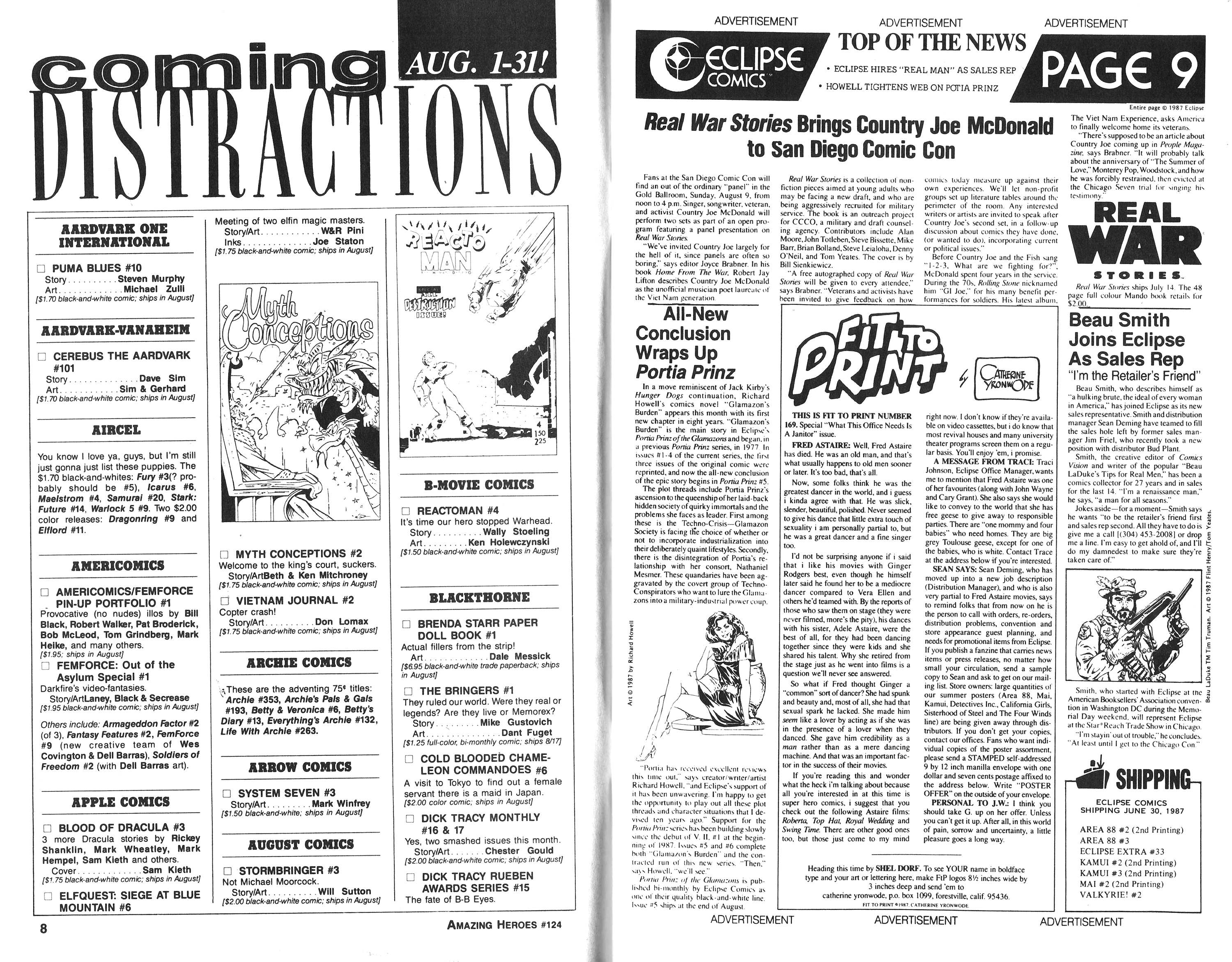 Read online Amazing Heroes comic -  Issue #124 - 5