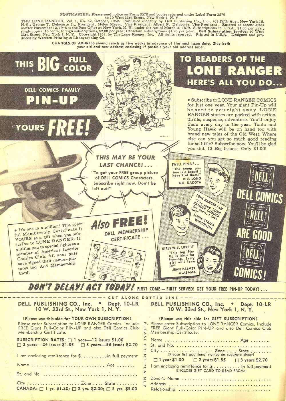 Read online The Lone Ranger (1948) comic -  Issue #52 - 2