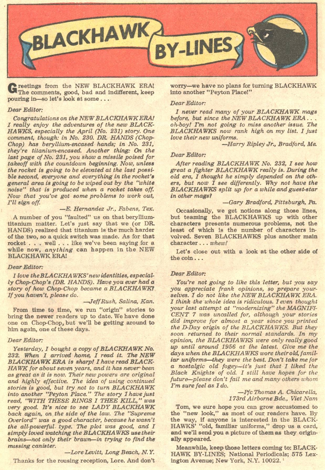 Read online Blackhawk (1957) comic -  Issue #235 - 12