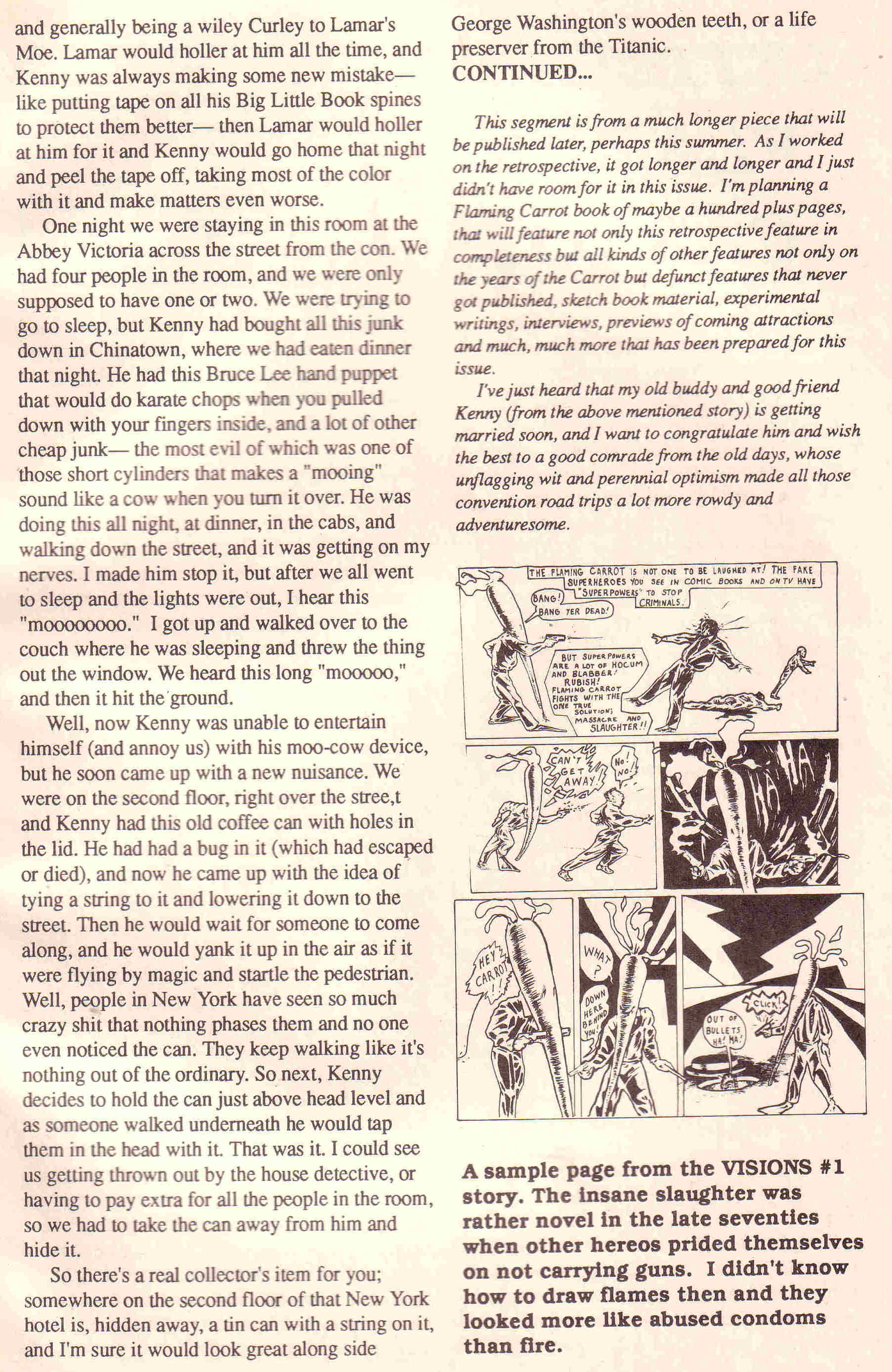 Read online Flaming Carrot Comics (1988) comic -  Issue #24 - 41