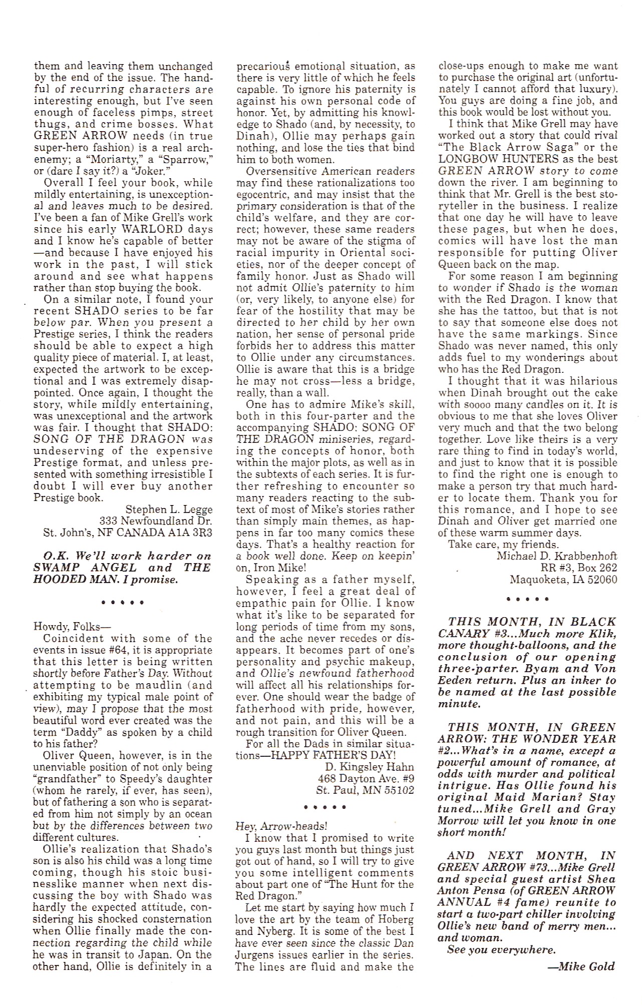 Read online Green Arrow (1988) comic -  Issue #72 - 30