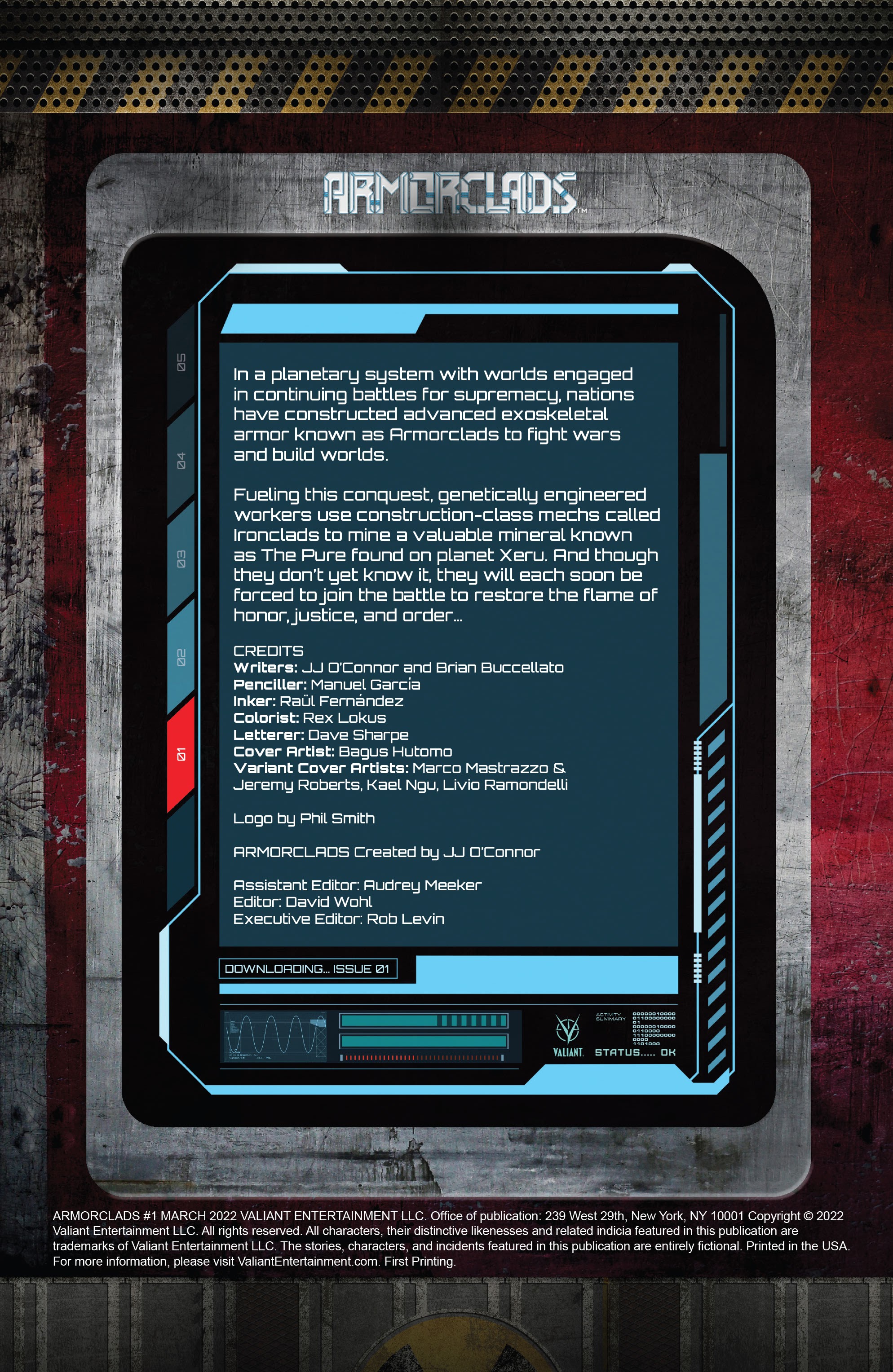 Read online Armorclads comic -  Issue #1 - 2