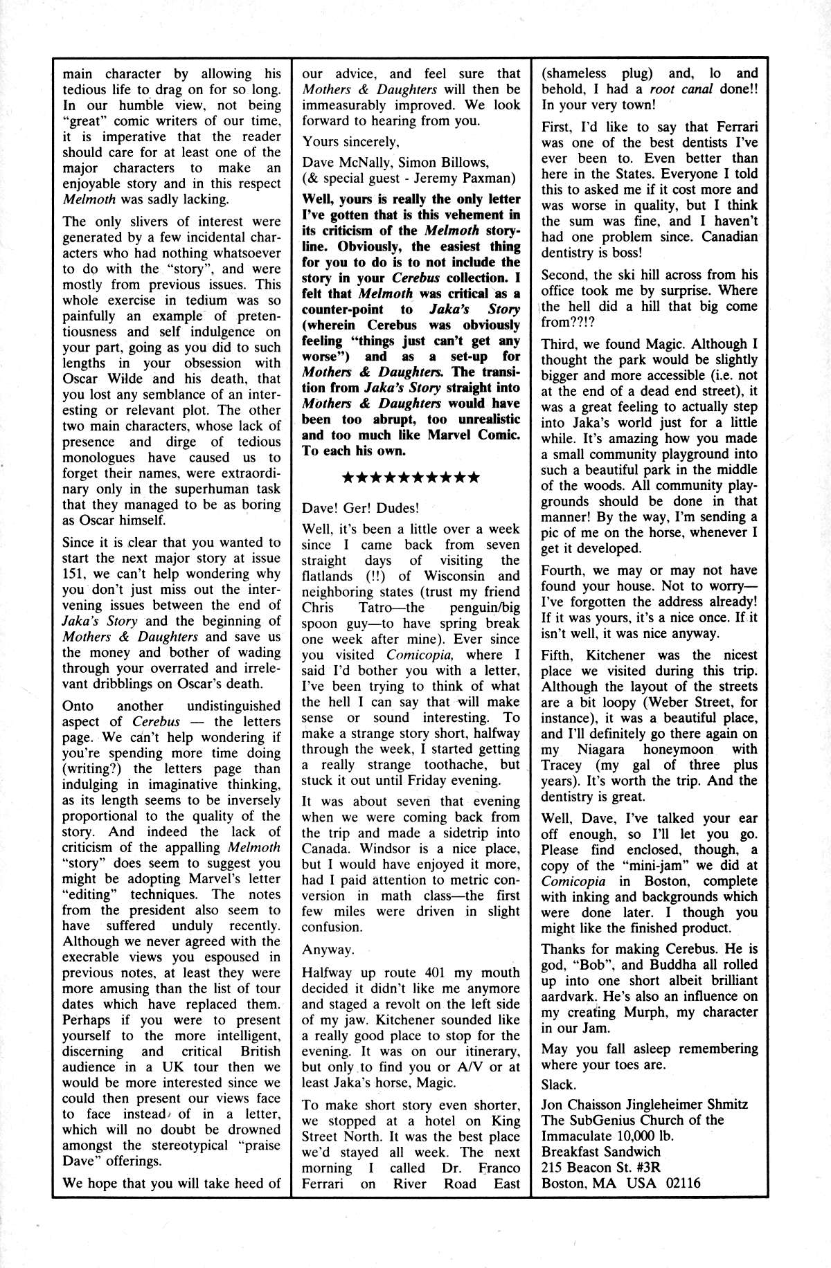 Read online Cerebus comic -  Issue #158 - 26