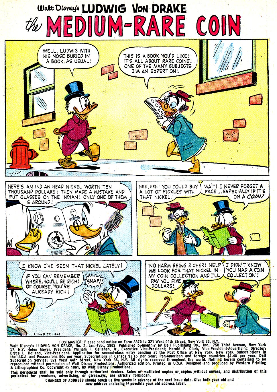 Read online Walt Disney's Ludwig Von Drake comic -  Issue #2 - 3