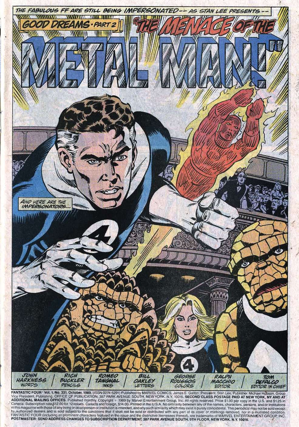 Read online Fantastic Four (1961) comic -  Issue #331 - 3