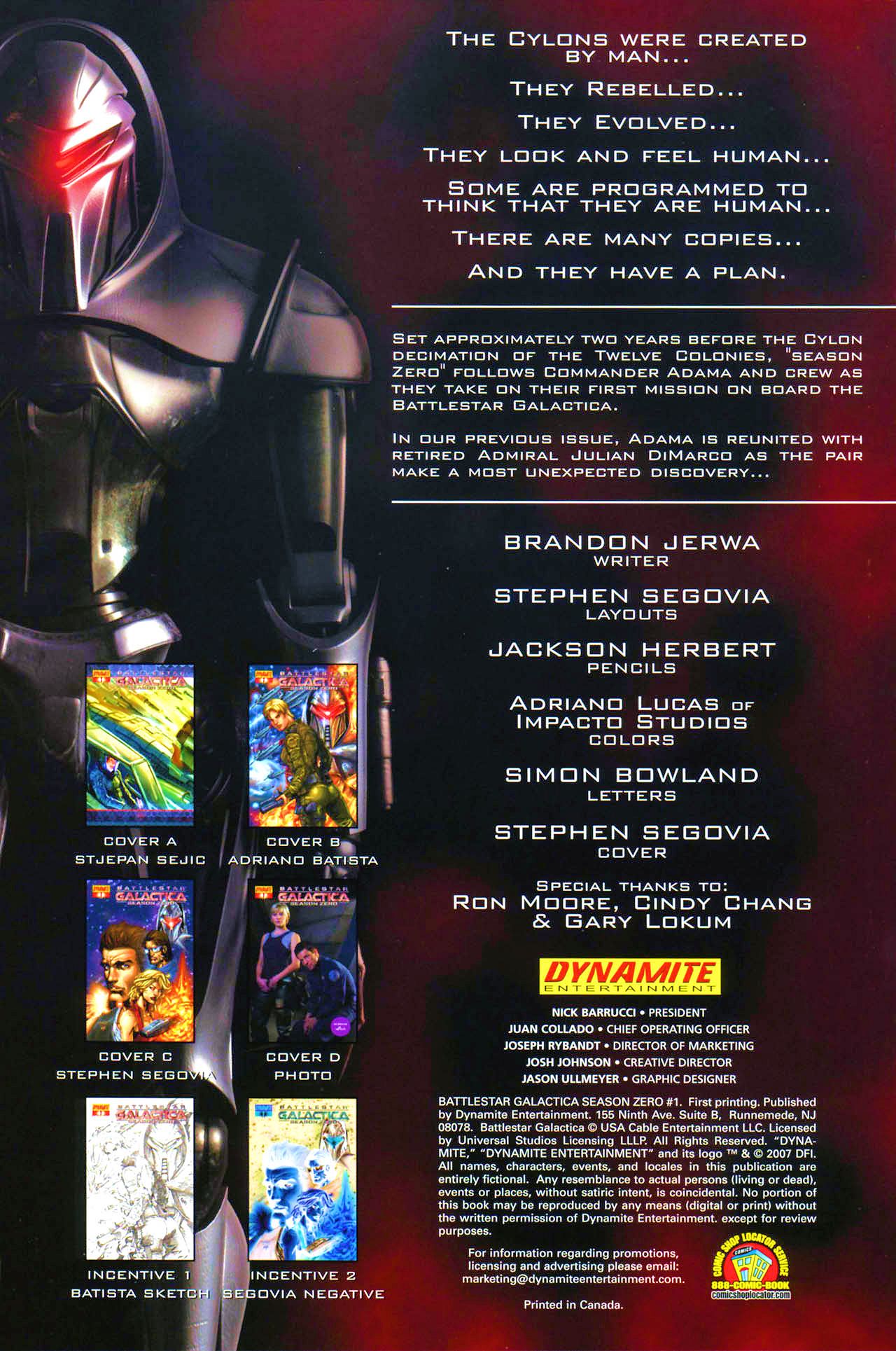 Read online Battlestar Galactica: Season Zero comic -  Issue #1 - 2