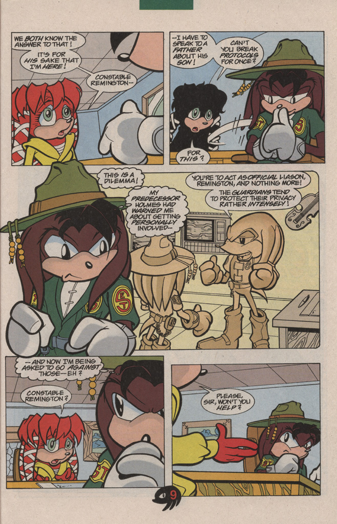 Read online Knuckles the Echidna comic -  Issue #8 - 17