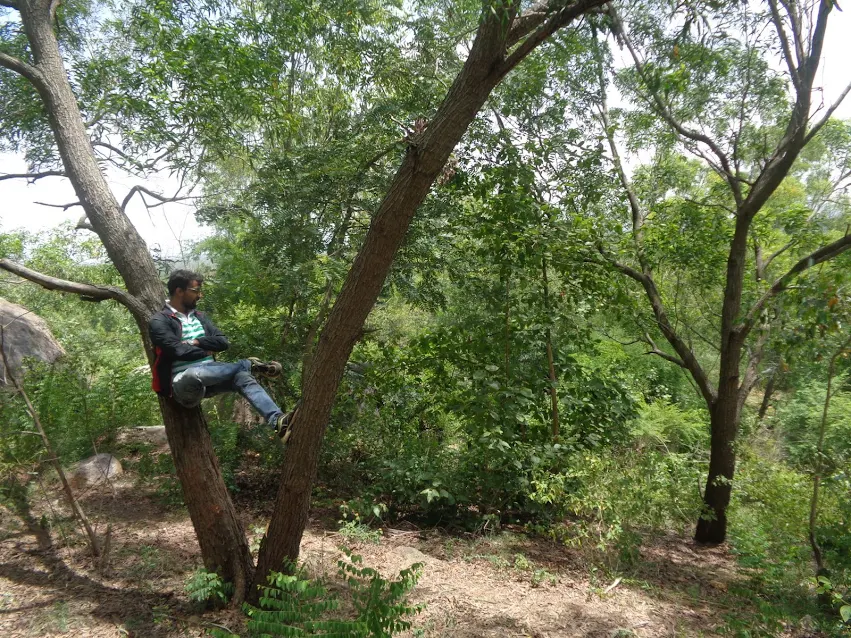 The riders leaving the Bhairavadurga premises after the challenging trek.