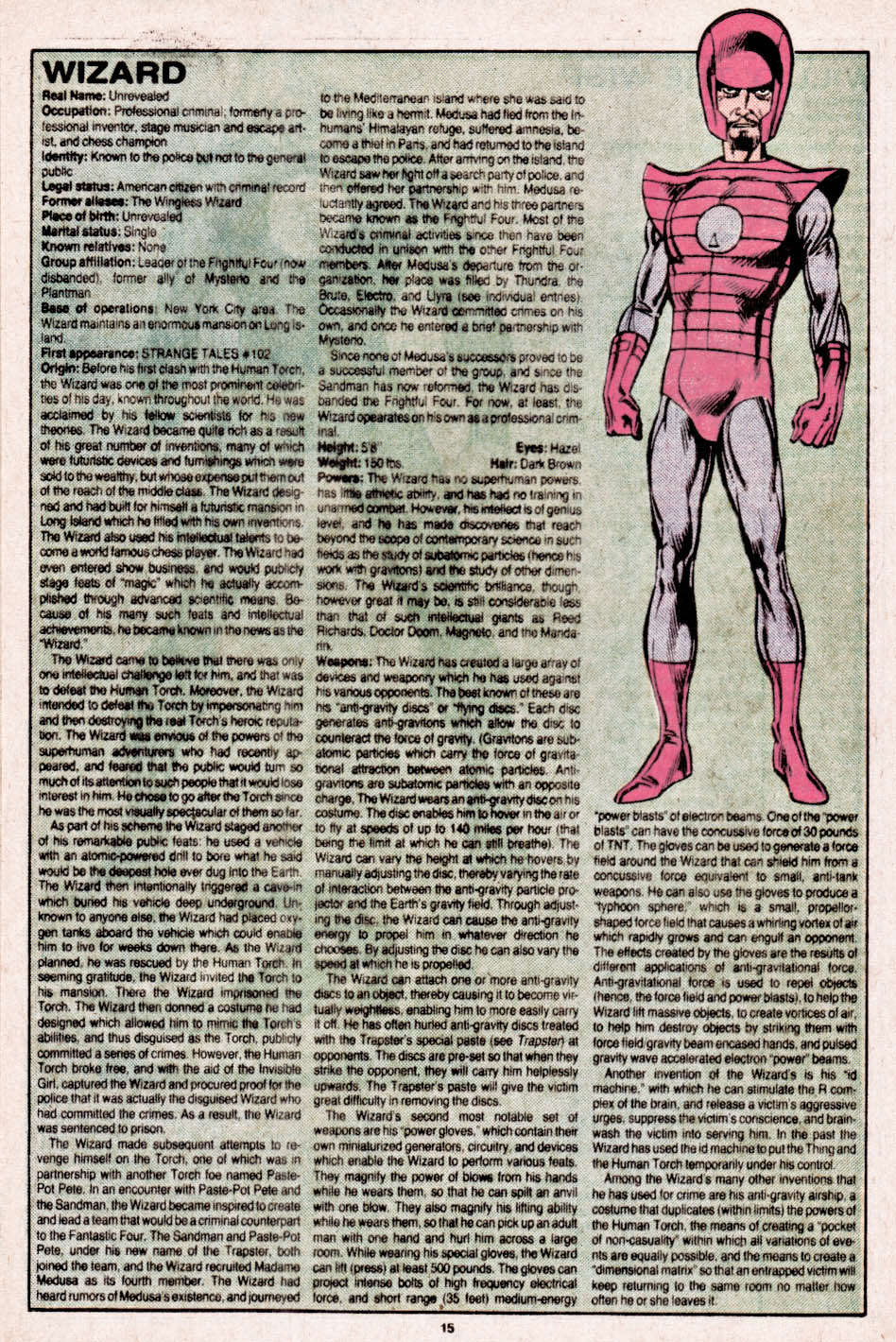 The Official Handbook of the Marvel Universe issue 12 - Page 16