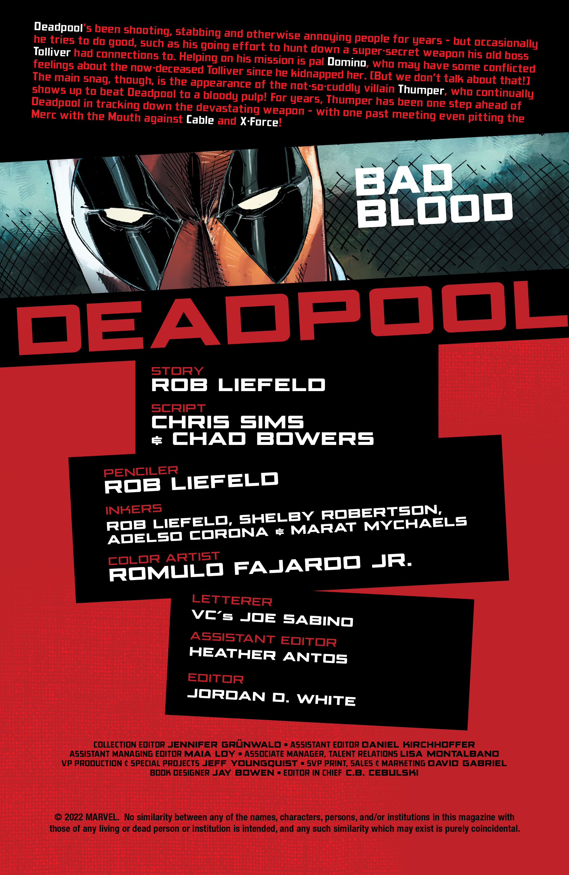 Read online Deadpool: Bad Blood (2022) comic -  Issue #2 - 2