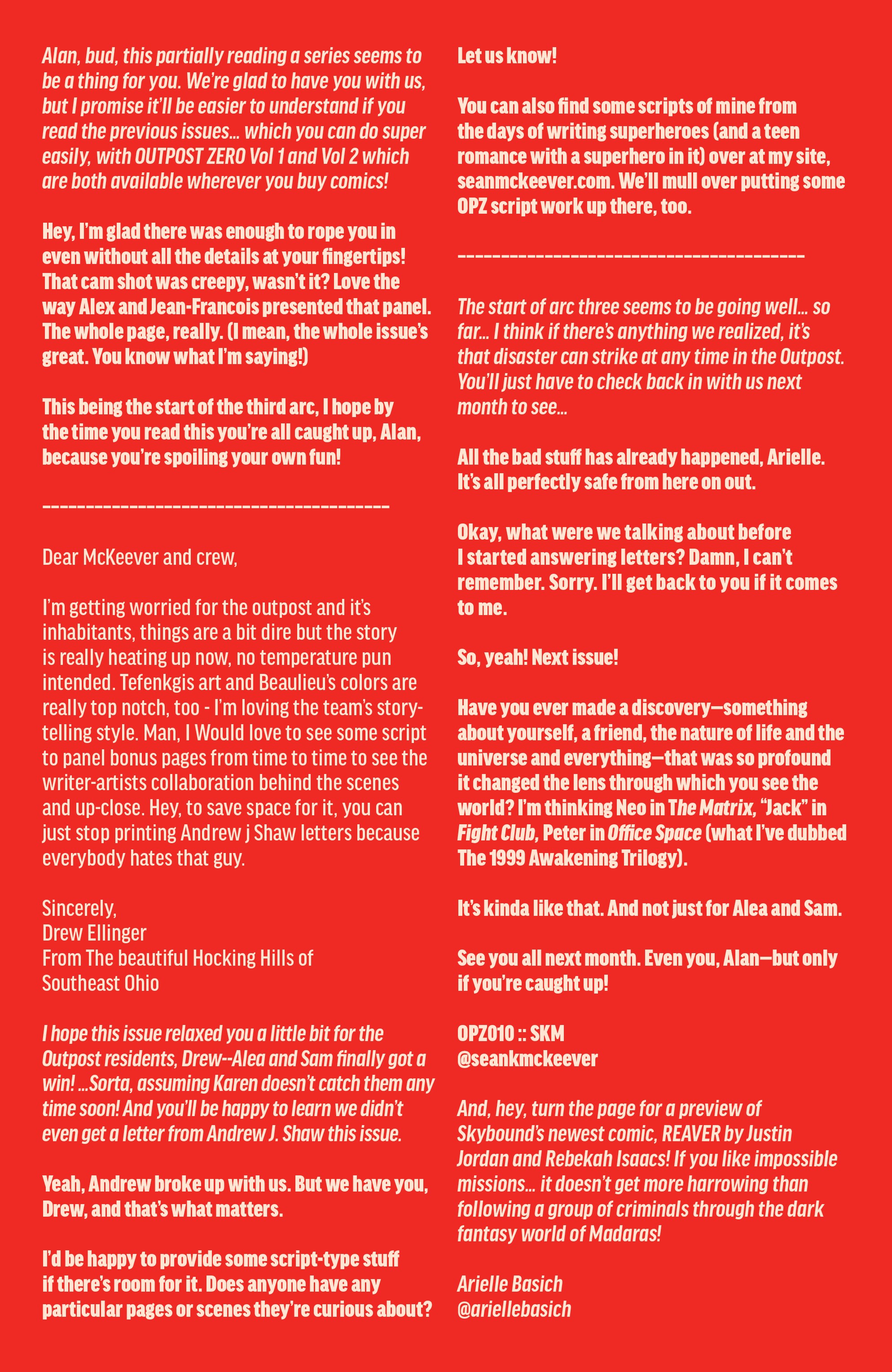 Read online Outpost Zero comic -  Issue #10 - 23