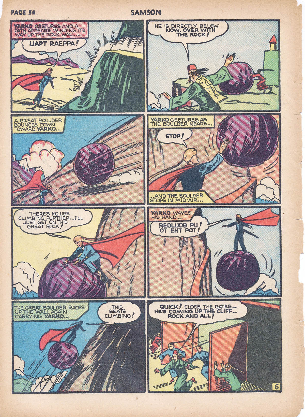 Read online Samson (1940) comic -  Issue #4 - 55