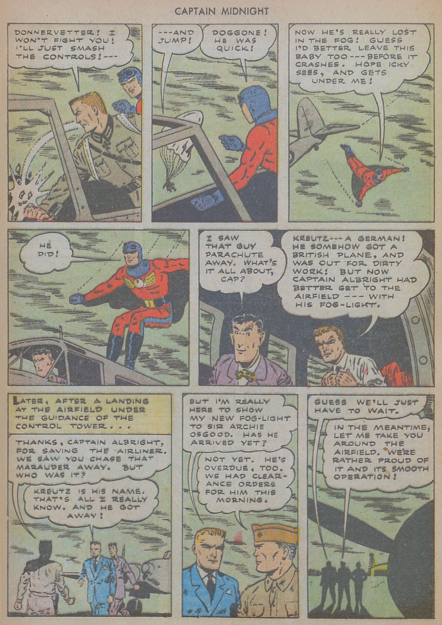 Read online Captain Midnight (1942) comic -  Issue #24 - 28