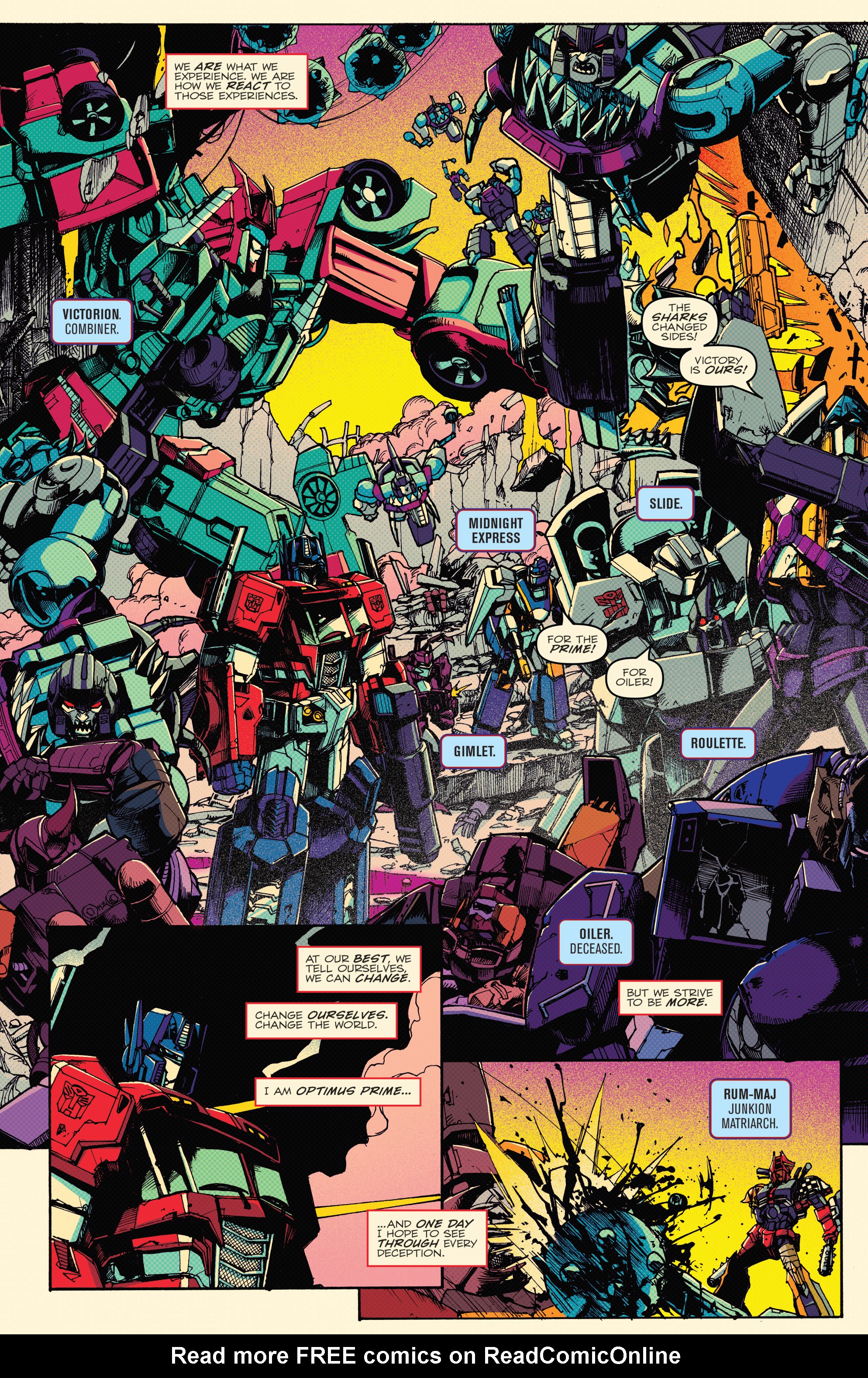 Read online Optimus Prime comic -  Issue #6 - 7