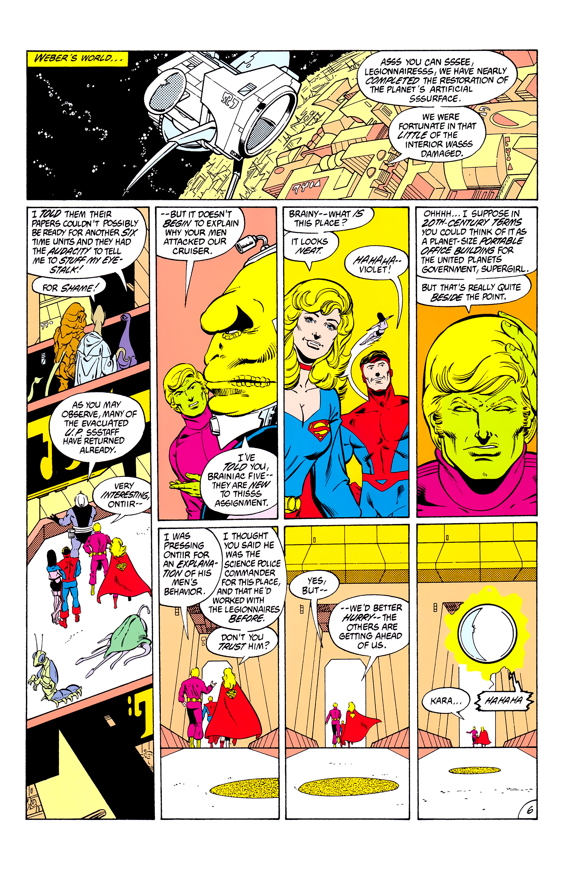 Read online Legion of Super-Heroes (1980) comic -  Issue #302 - 7