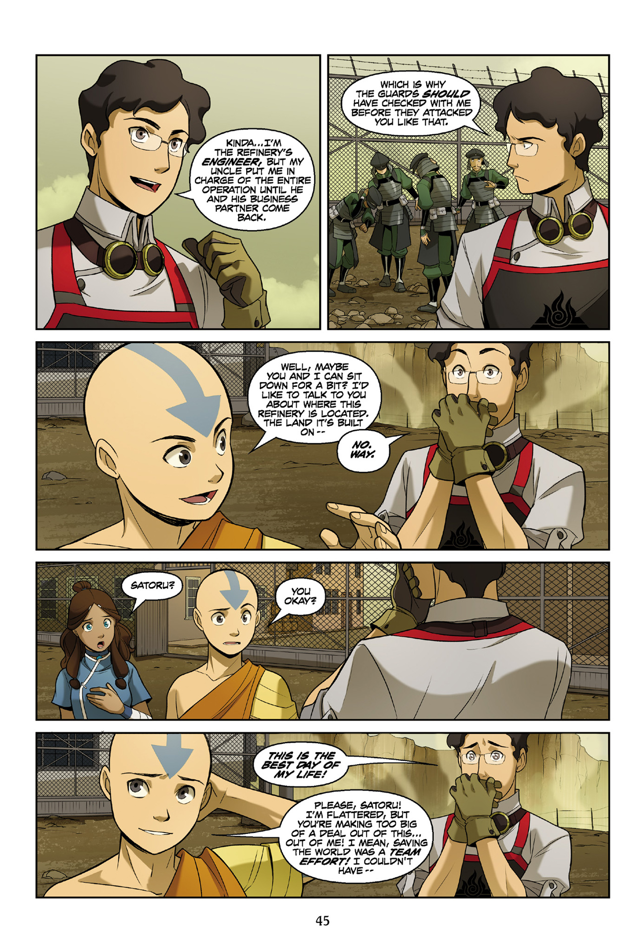 Read online Nickelodeon Avatar: The Last Airbender - The Rift comic -  Issue # Part 1 - 45