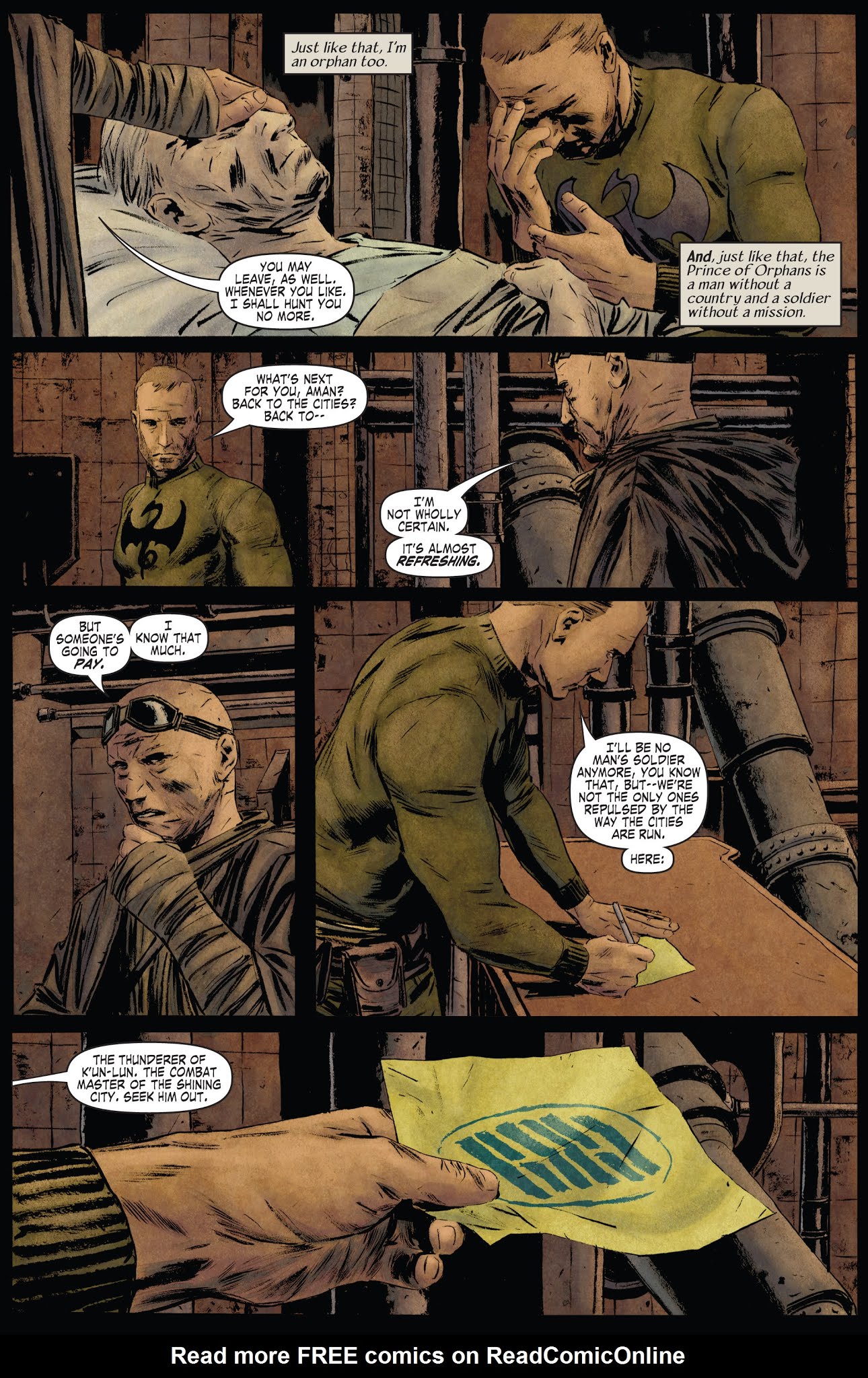 Read online The Immortal Iron Fist: Orson Randall and The Green Mist of Death comic -  Issue # Full - 37